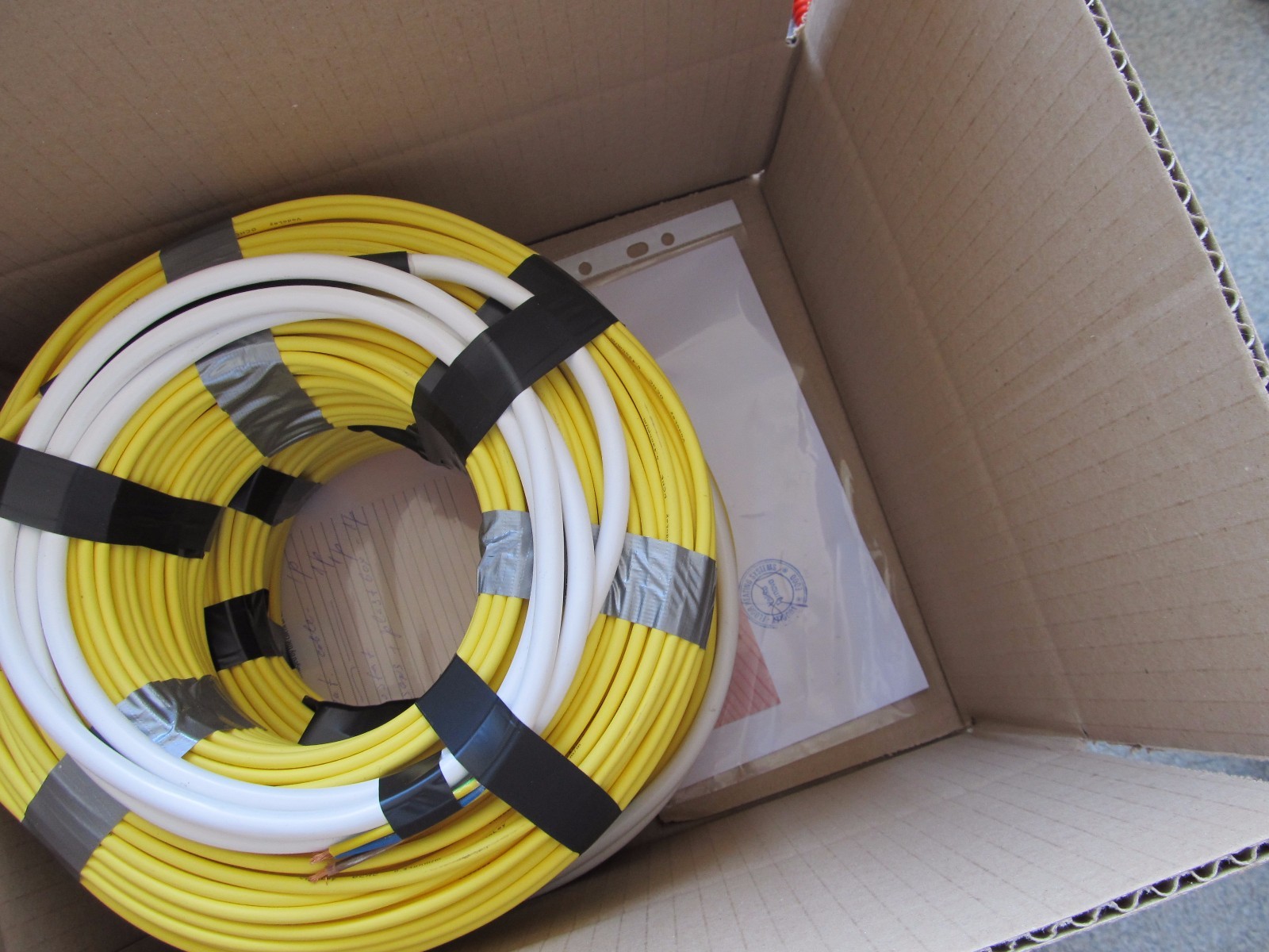 Two 1440W Under Floor Warm Tile Heating Cables 180-230sq.ft (18-22sq.m) 220-240V