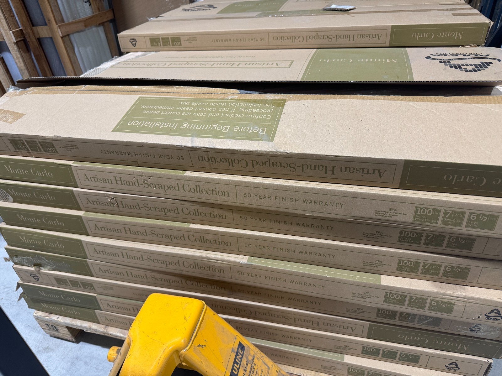 1200 Sq ft Monte Carlo Giacomo Hand Scraped Engineered Hardwood Flooring