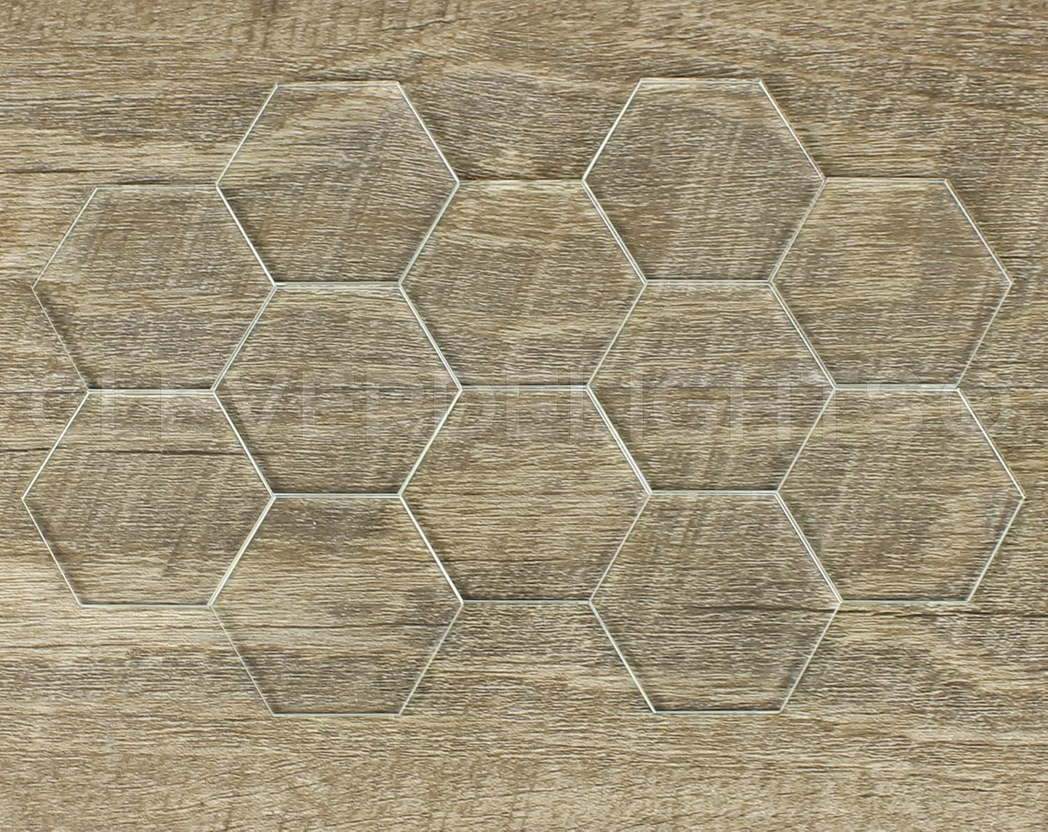 2 Inch Clear Hexagon Glass Tiles – 20 Pack – Art Craft DIY Home Transparent Mosa