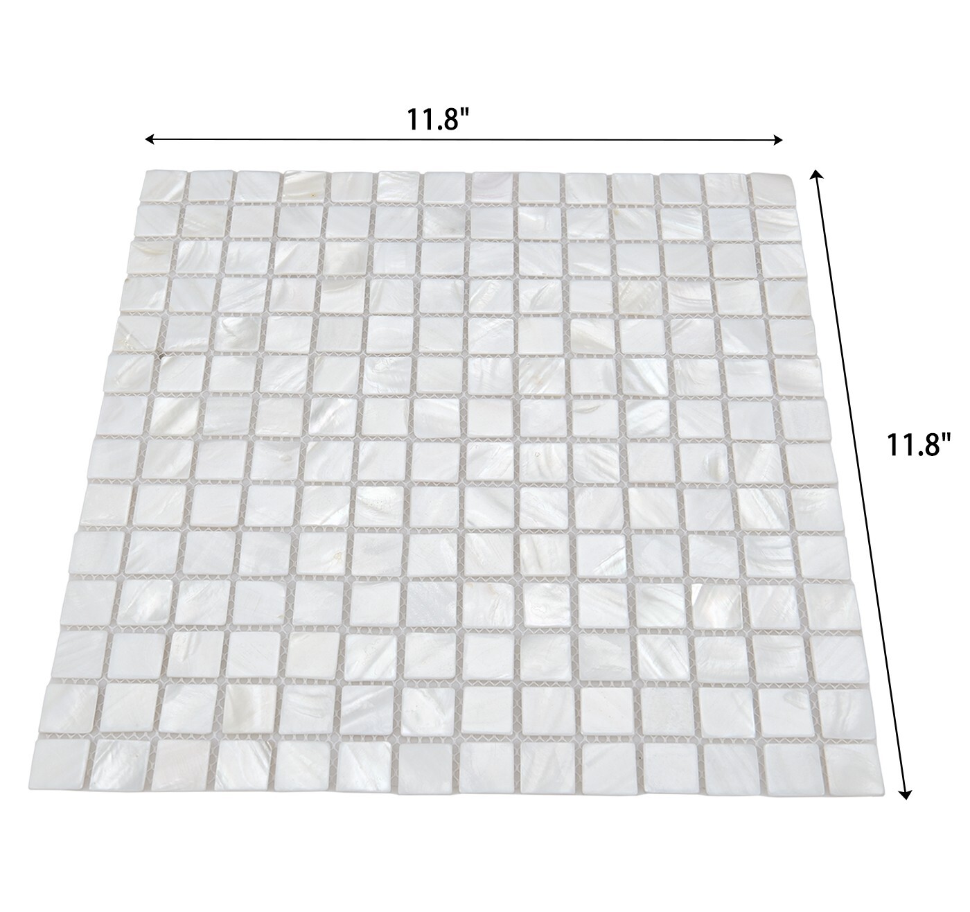 Art3d 10Pack Mother of Pearl Shell Mosaic Tile for Kitchen Backsplash 12 x 12 in