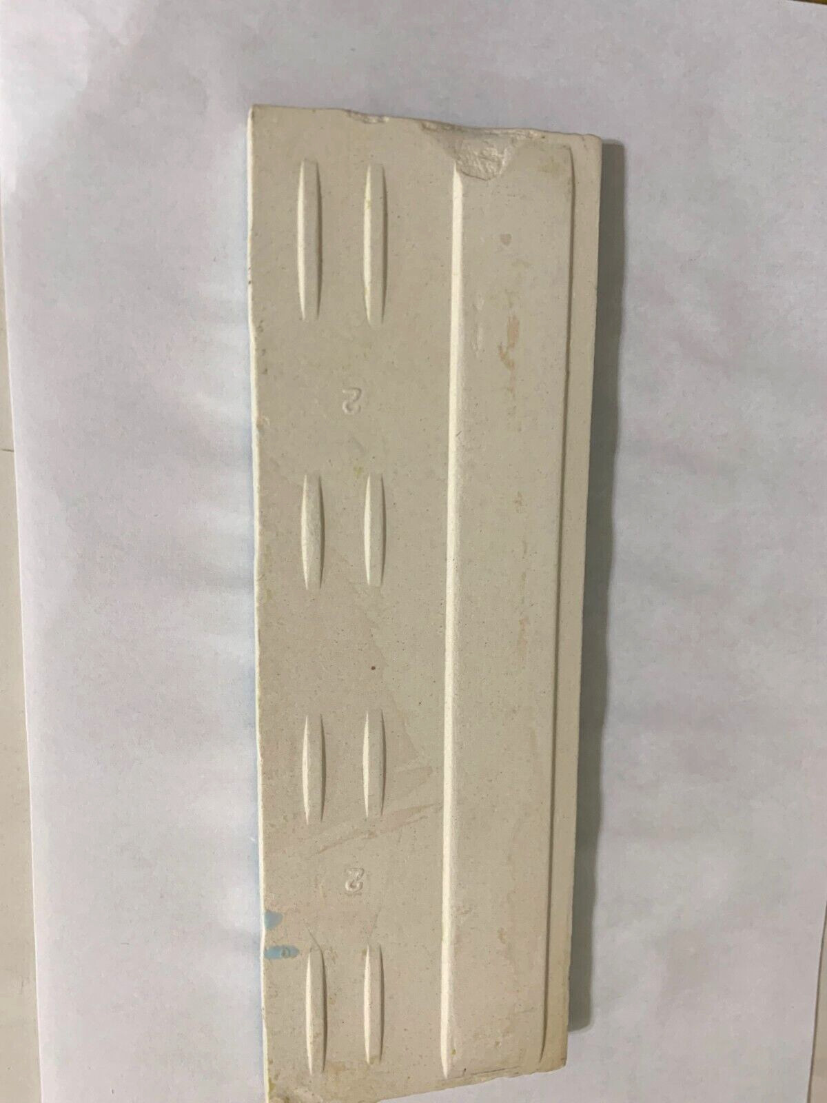 Wenczel Ceramic 2″ x 6″ Flat Surface Bullnose *Pastel Blue* Gloss *2* pcs