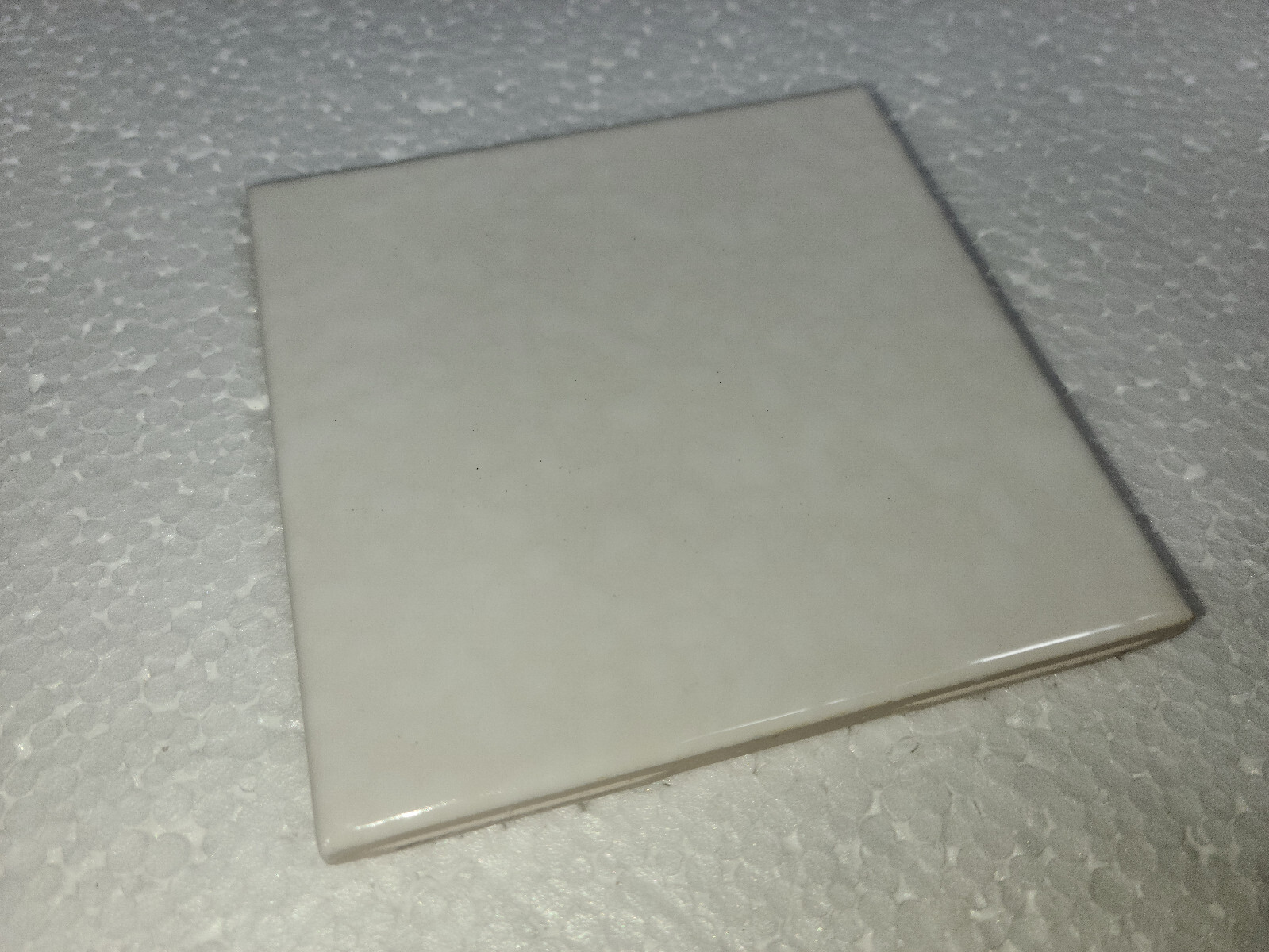 Snow White Ceramic Florida Tile 4 3/8 in FT Rippled Subway Square Potters Touch