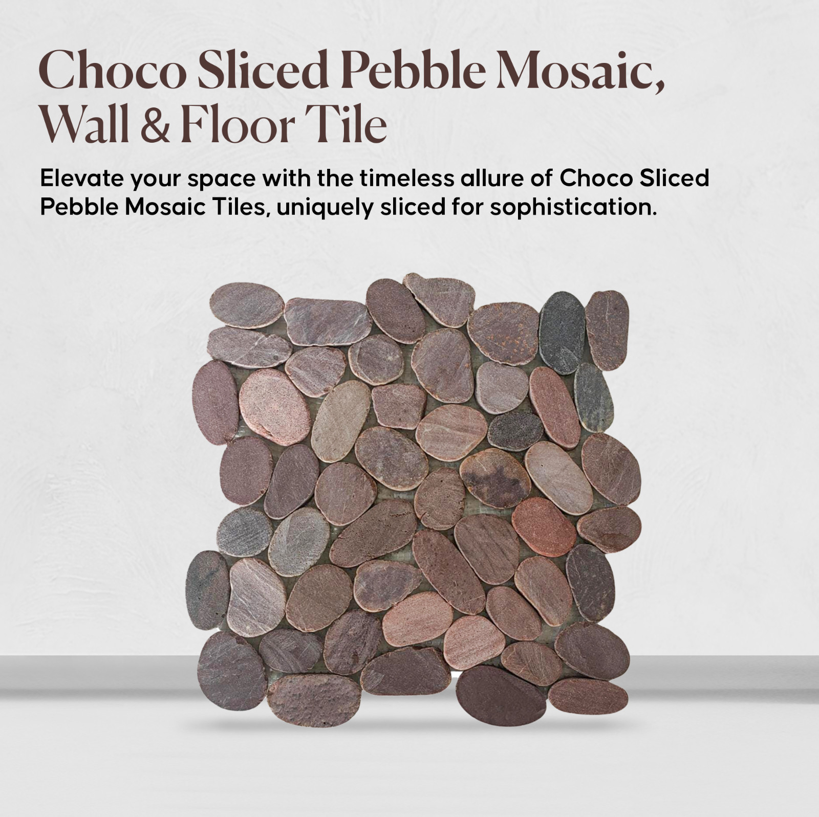 Choco Slice Pebble Mosaic Floor and Wall Mosaic Tile ($11.25/SqFt)