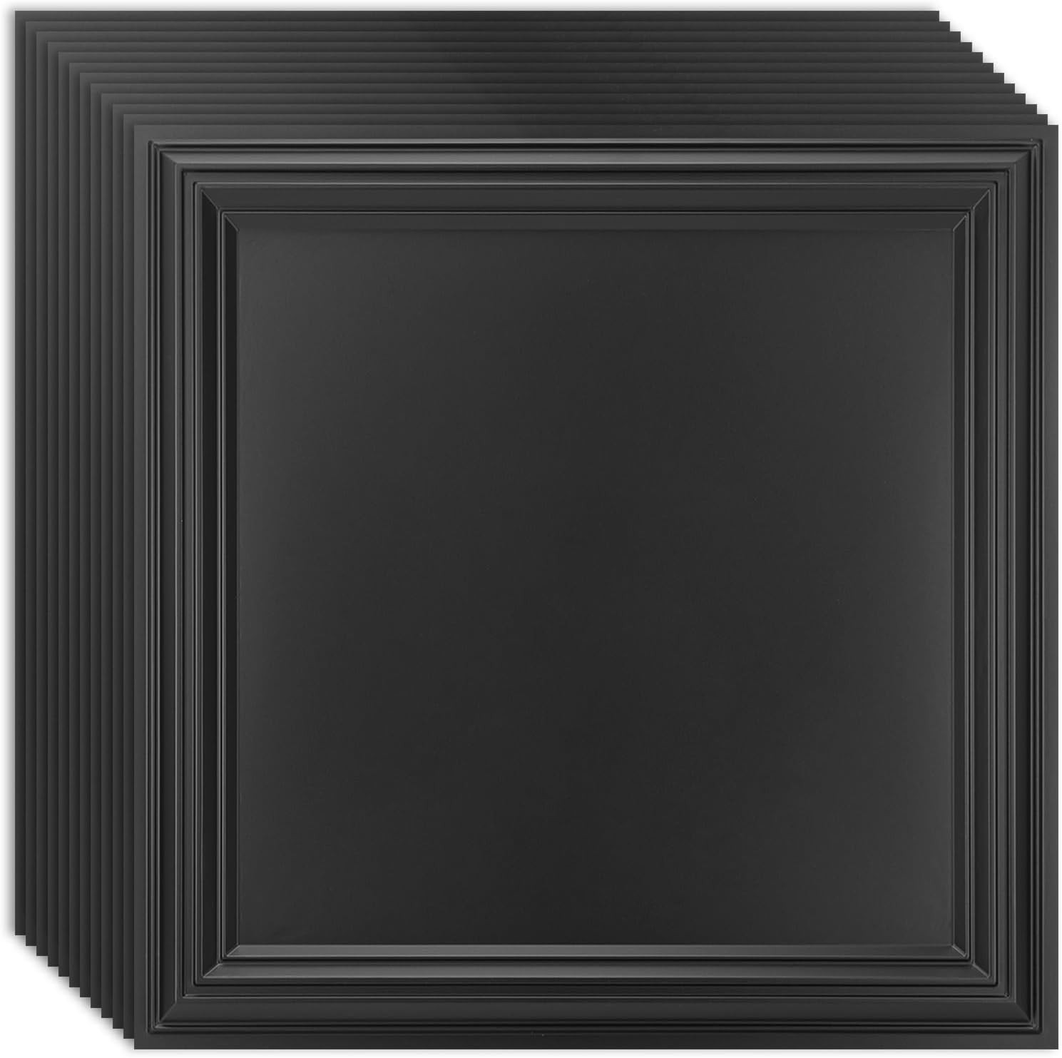 12-Pack Drop Relief Ceiling Tiles for Home, Office & Commercial Space, 24 X 24In