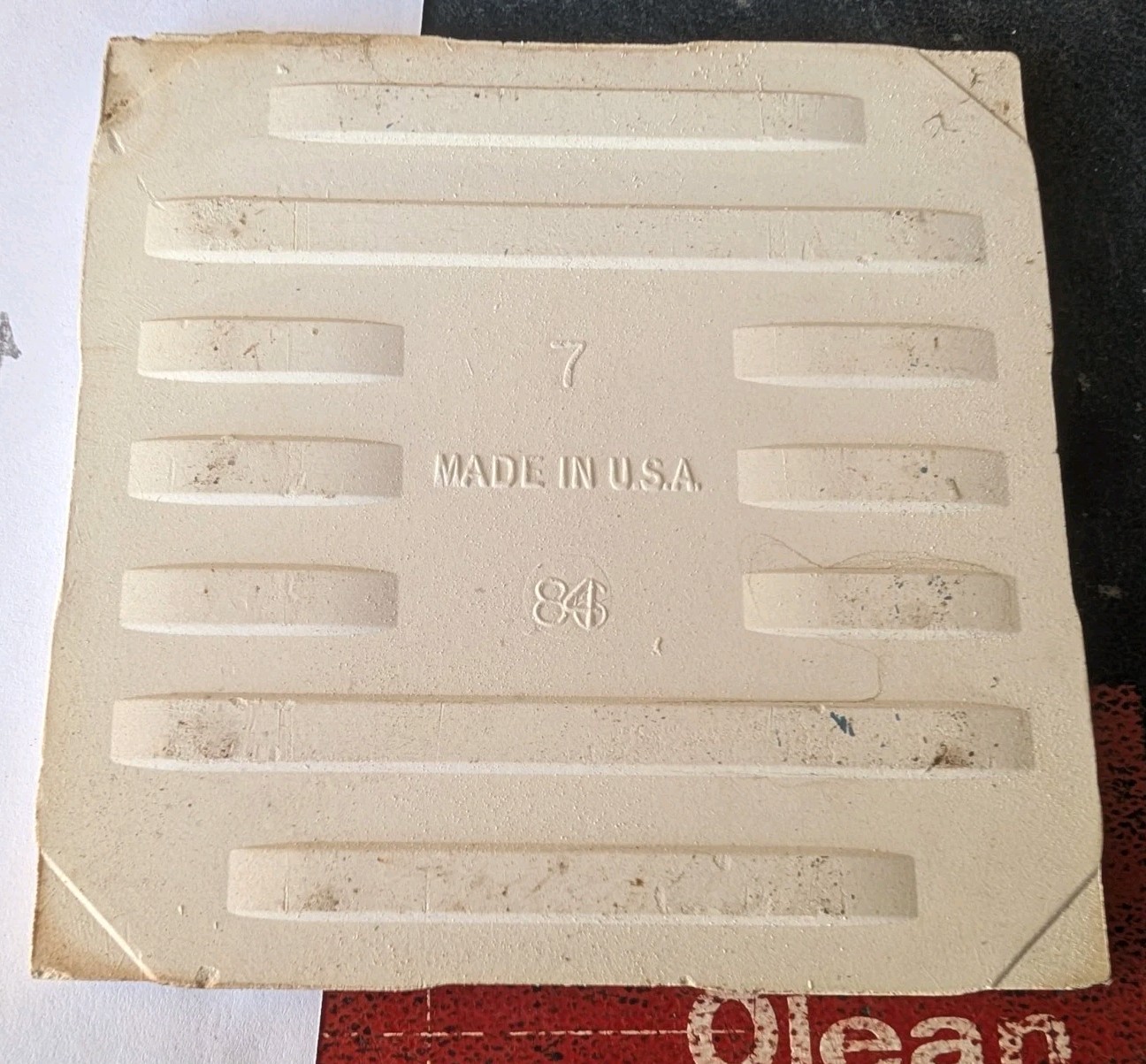 2 pieces 4 5/16″ Ceramic Tile Robertson Golden Sparkle no. 349 glossy Tile