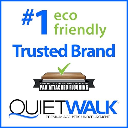 QuietWalk Underlayment 100 sq ft – 3mm Laminate & Hardwood Floor Sound Barrier