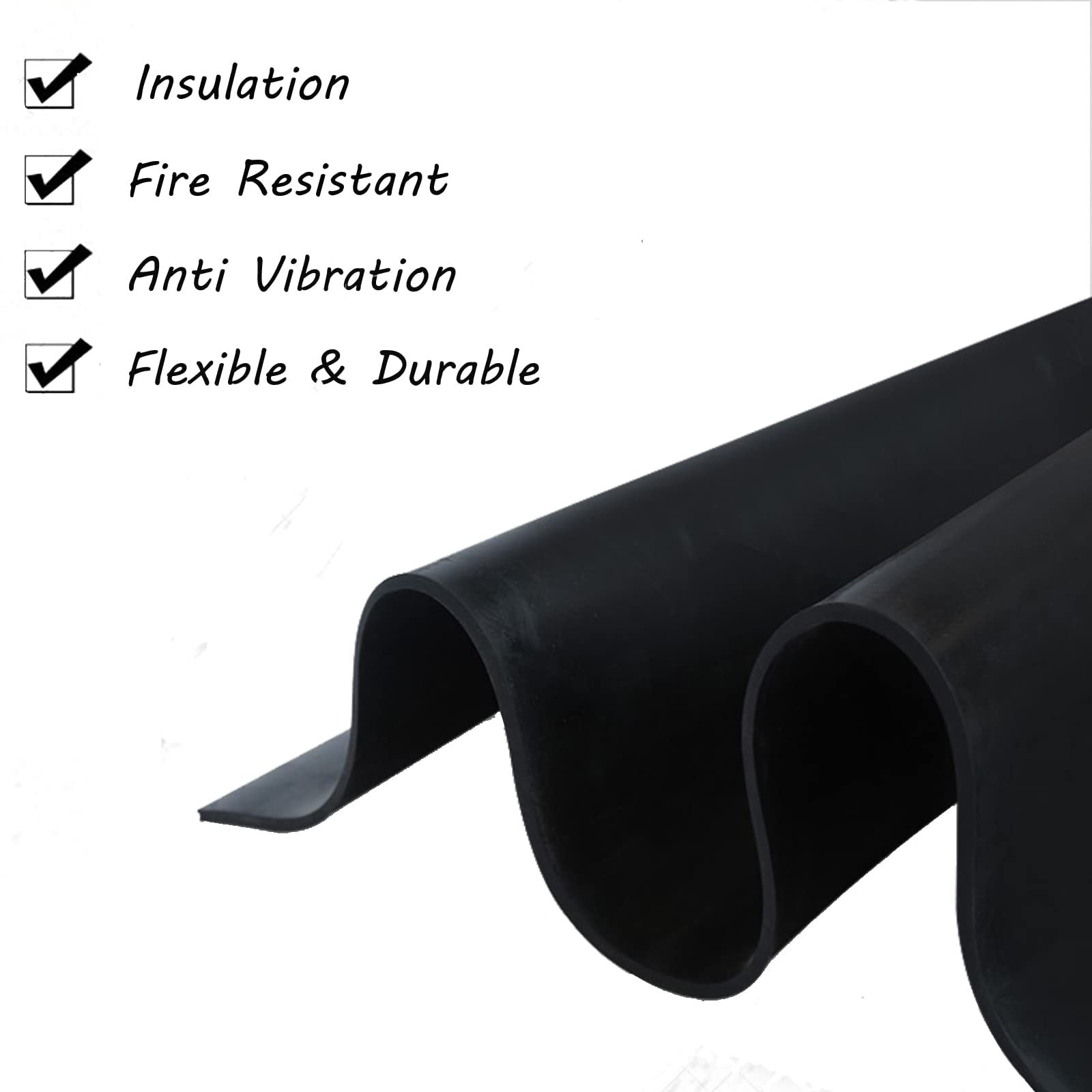 Silicone Rubber Sheet, Heat Resistant, Heavy Duty, Hardness 55A,12 x 12 Inch,…