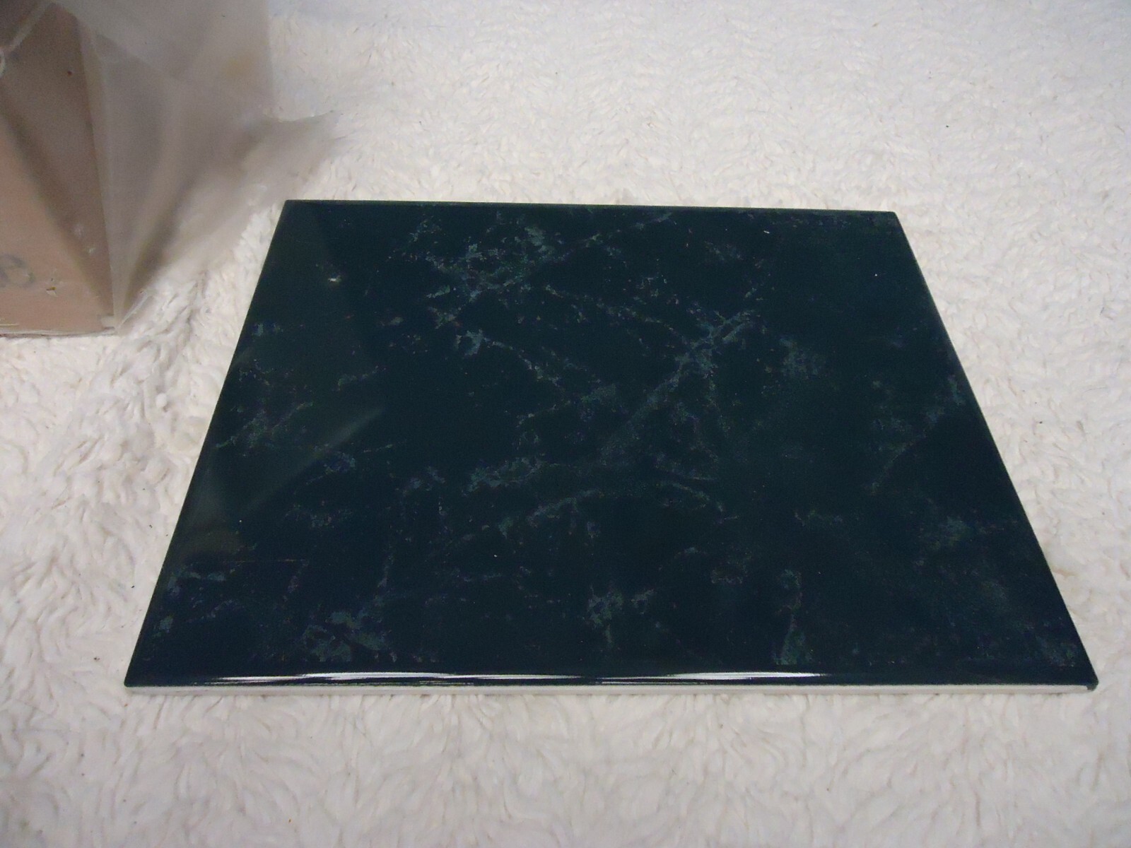DALTILE 8″X10″ MARBLEIZED CERAMIC WALL TILE GREEN MARBLE DESIGN 20 PK ^
