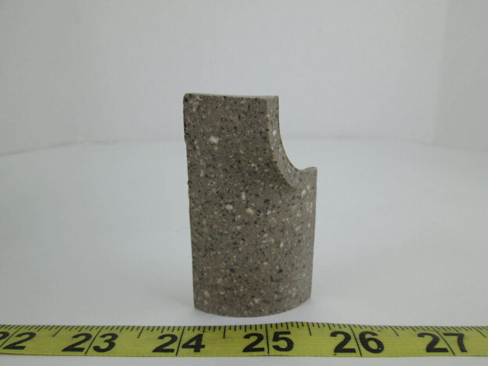 New NOS Daltile Ceramic Tile Left Outcorner Corner Uptown Taupe Speckle D202