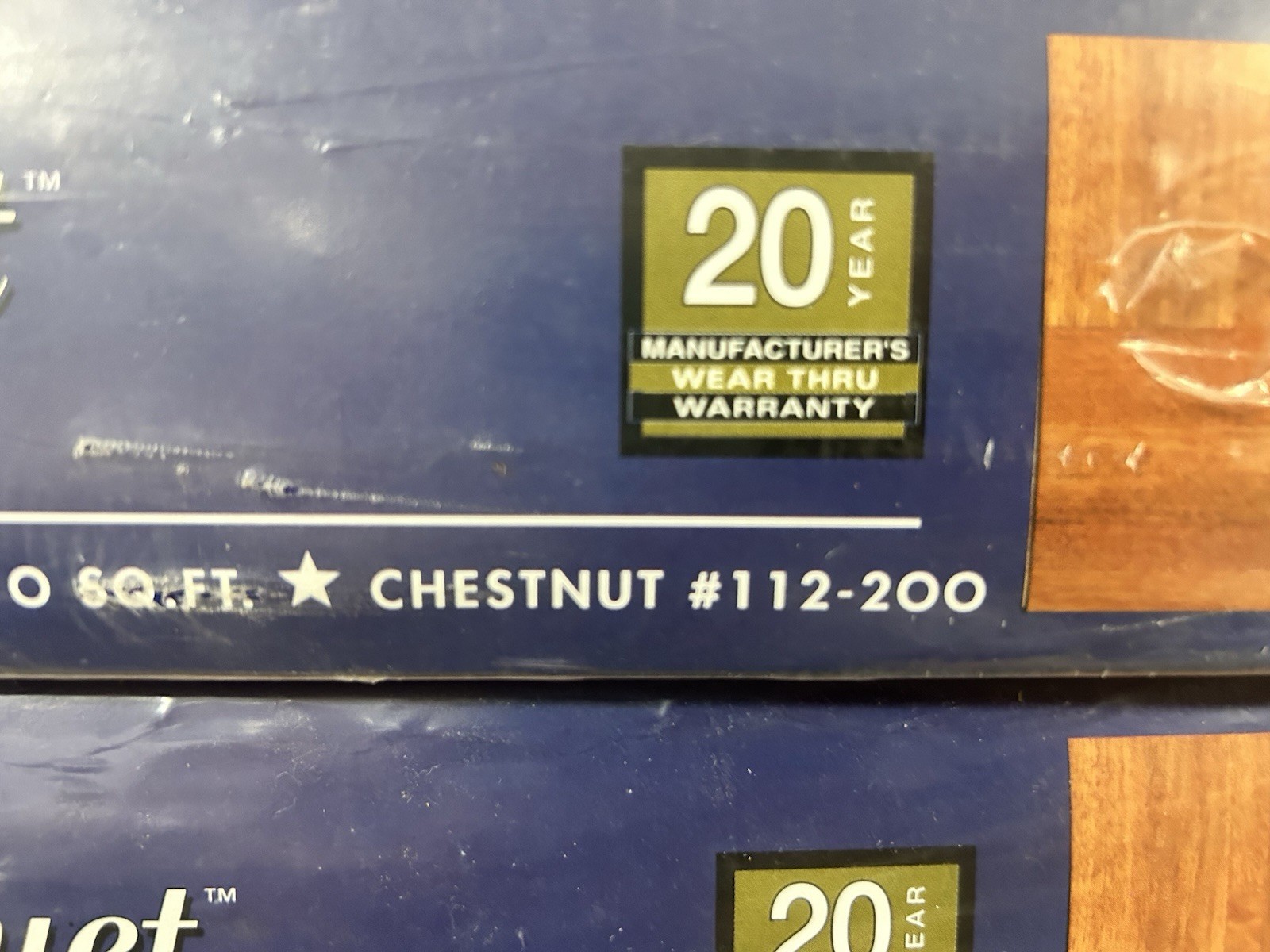 Cryntel 12×12 CHESNUT Hevea Parquet Tile Flooring (10 Tiles/Package) NEW!