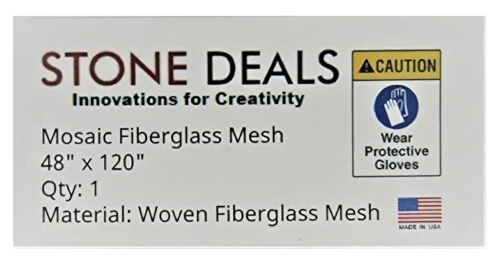 Mosaic Mesh Back Mounted Tile 48″x120″, 4.5 Oz Non-Sticky *Manufacturer Direct!*
