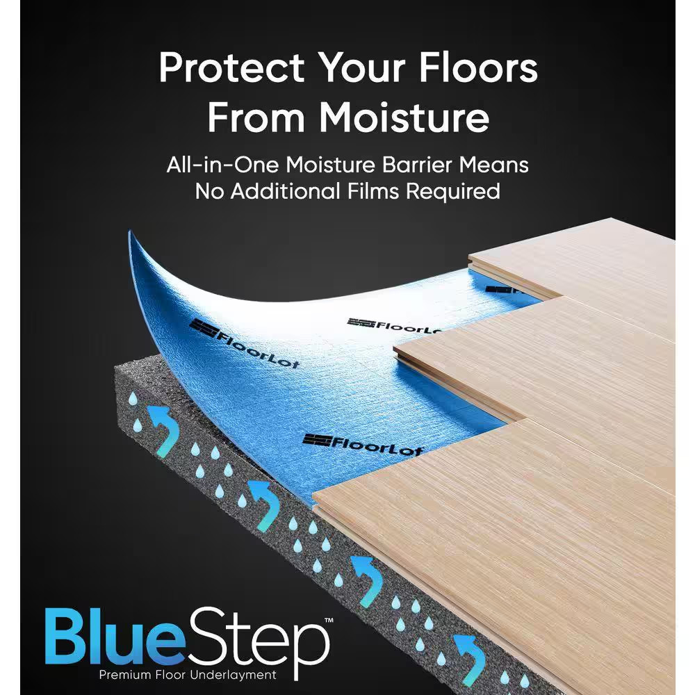 Bluestep 200 Sq. Ft. 3.58 Ft. X 56 Ft. X 3 Mm Underlayment for Laminate, Hardwoo