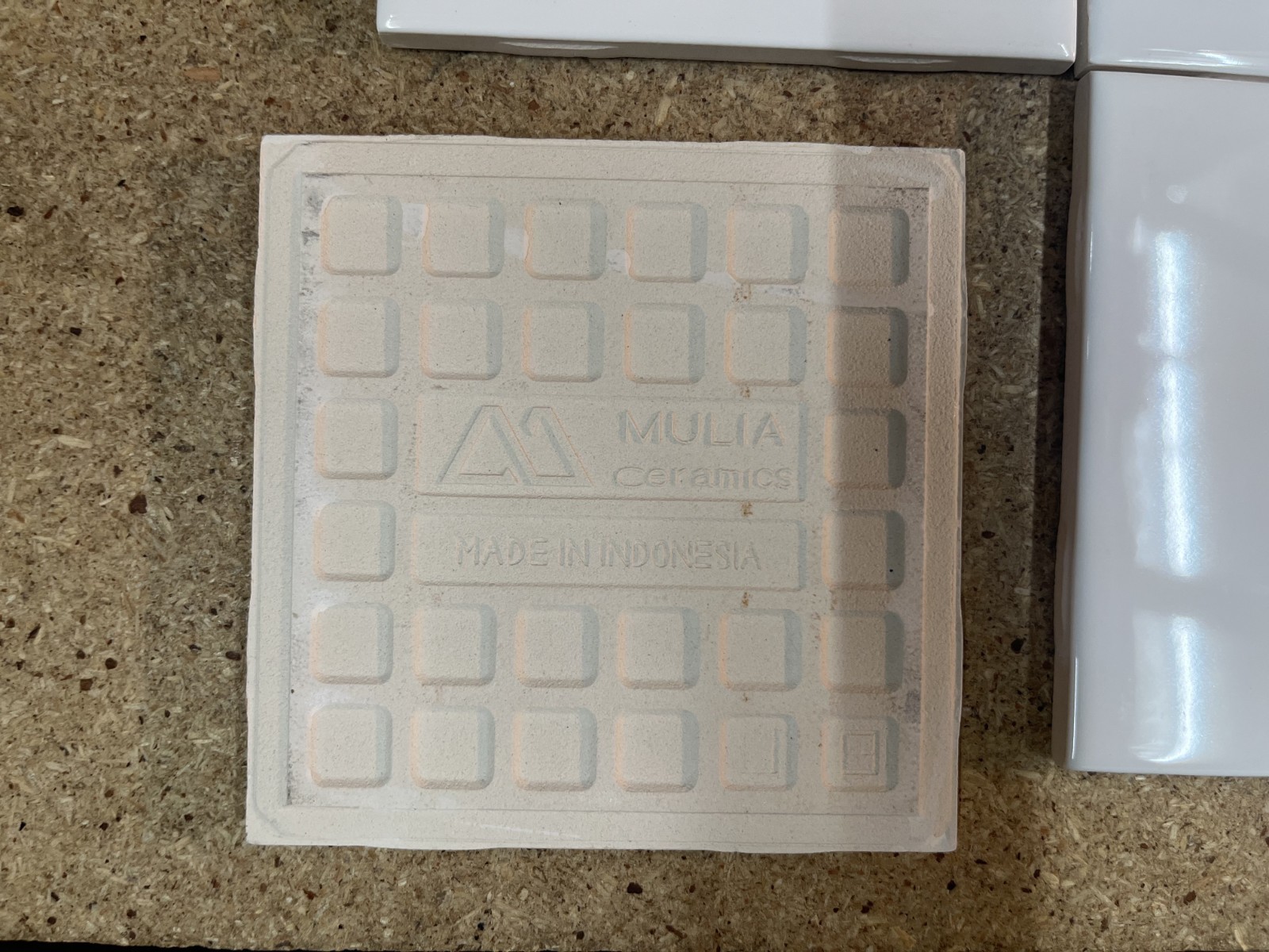 10 Pack Mulia Ceramics Glossy White Tile 4 1/4″ x 4.25″ Square DNA 01902 L