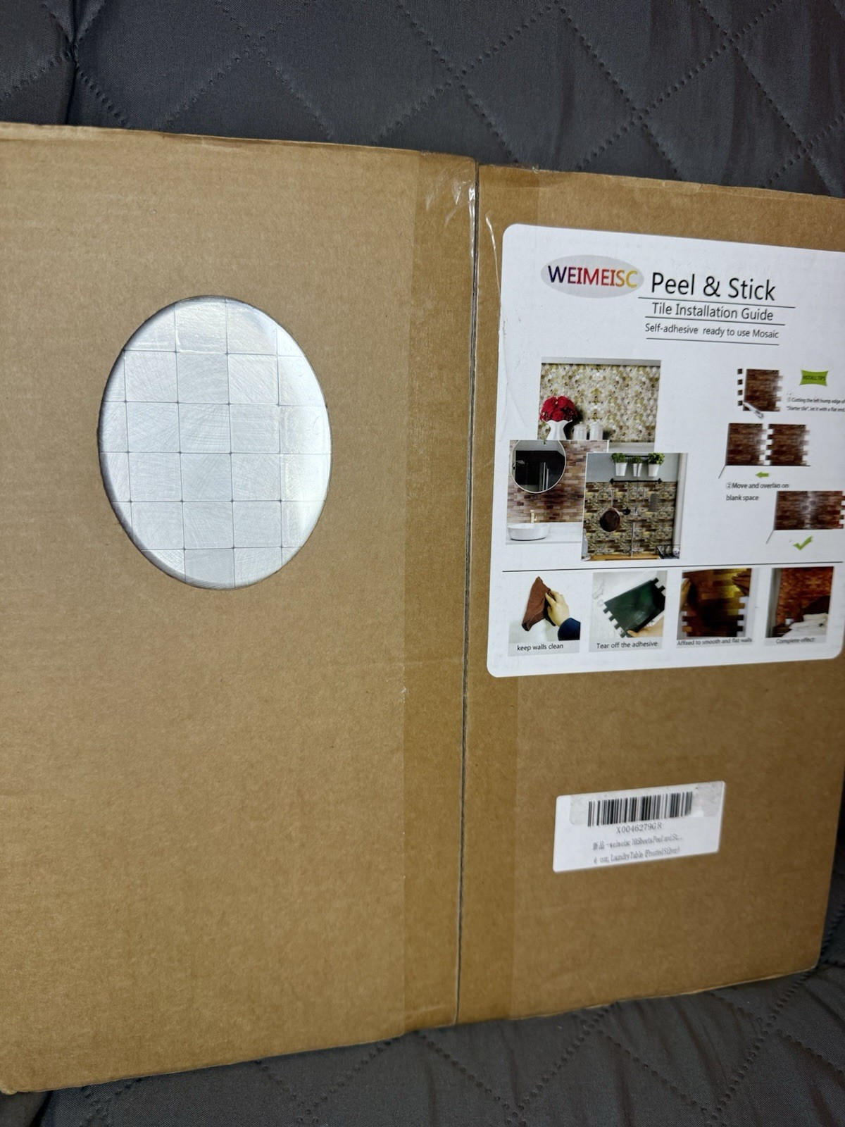 10Sheets Peel and Stick Backsplash Tile for Kitchen, Self-Adhesive Mosaic Tile