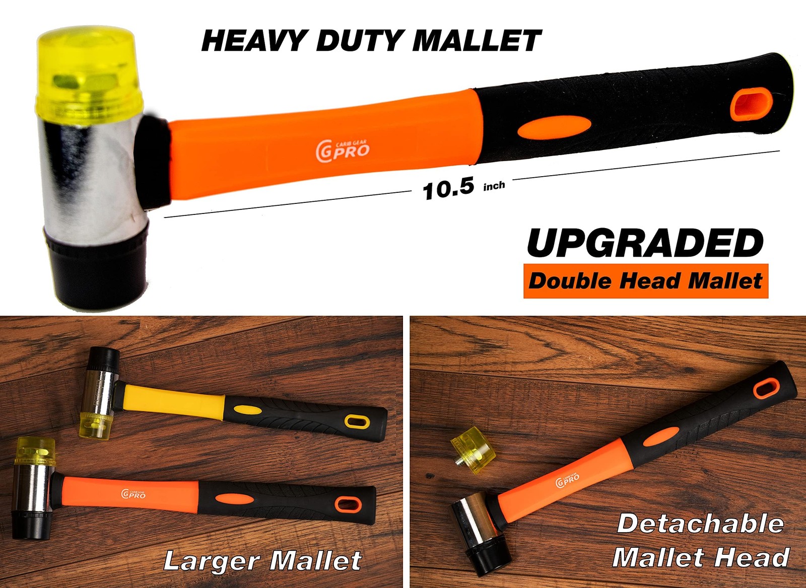 Carib Gear Pro Professional Laminate Flooring Tools 44, ORANGE , BLACK