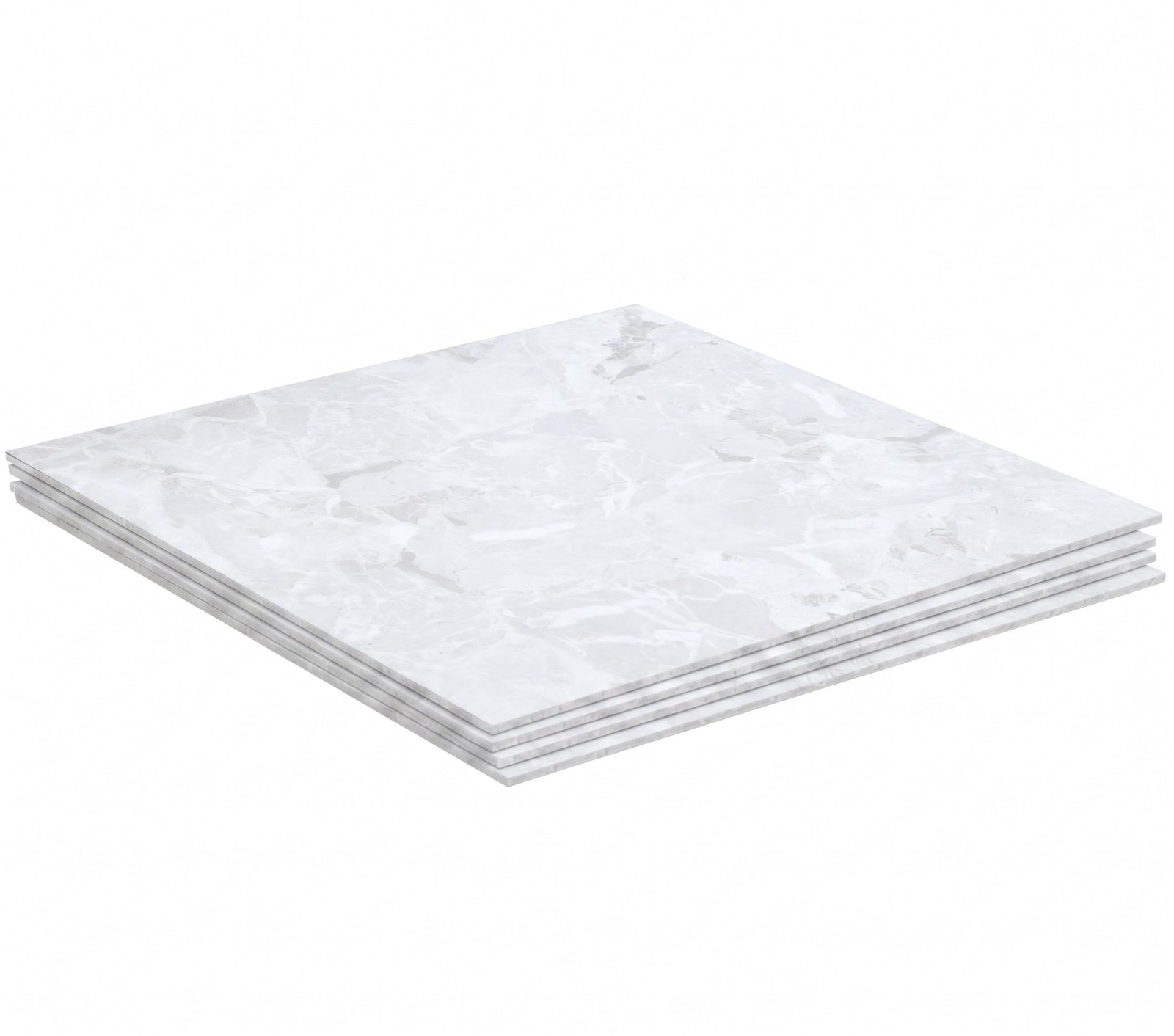 Peel and Stick Rigid Core Marble Pattern Floor Tiles 15.75″ X 15.75″ Vinyl Fl…