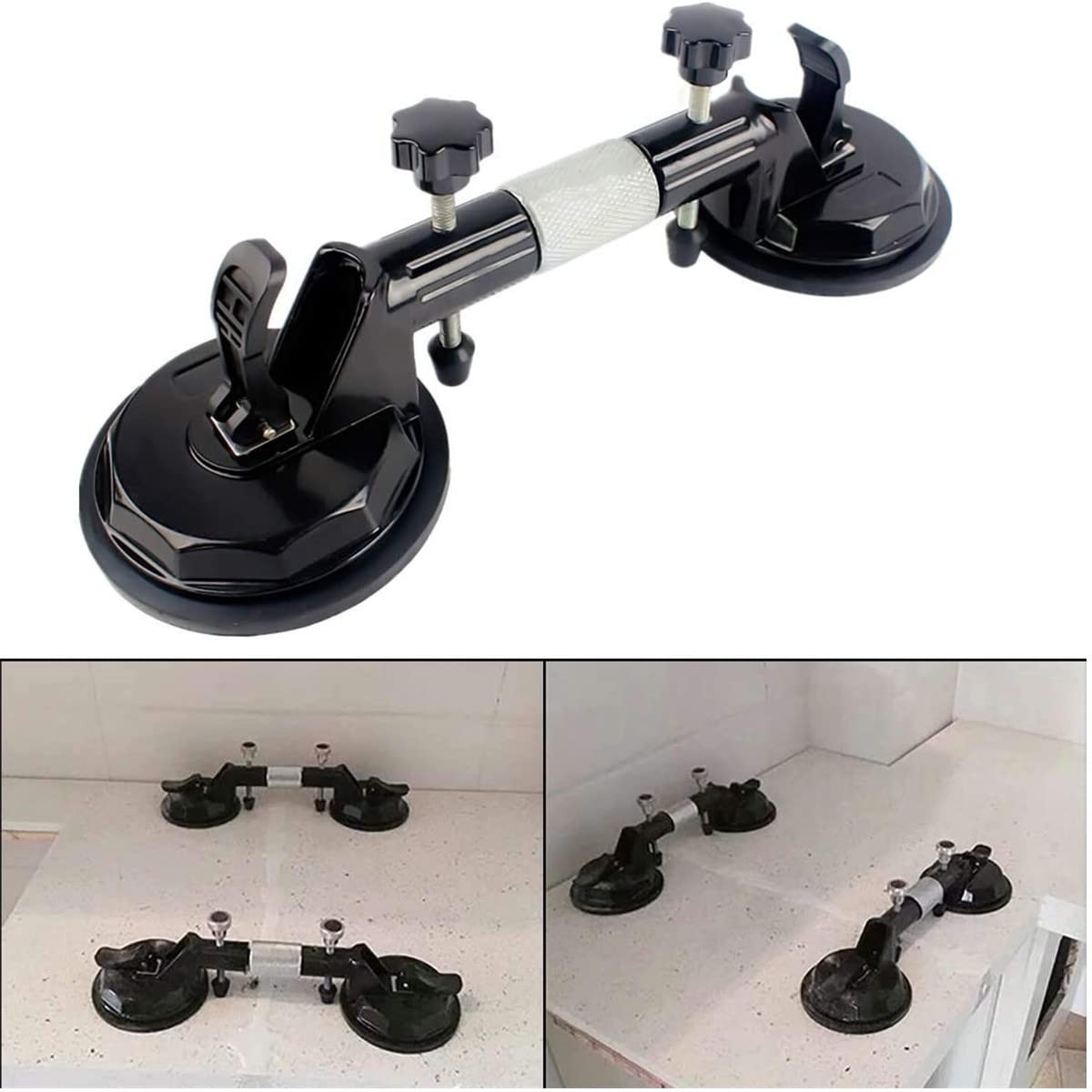 2Pcs Granite Seam Setter, Adjustable Vacuum Suction Cup, Seamless Stone Seam …