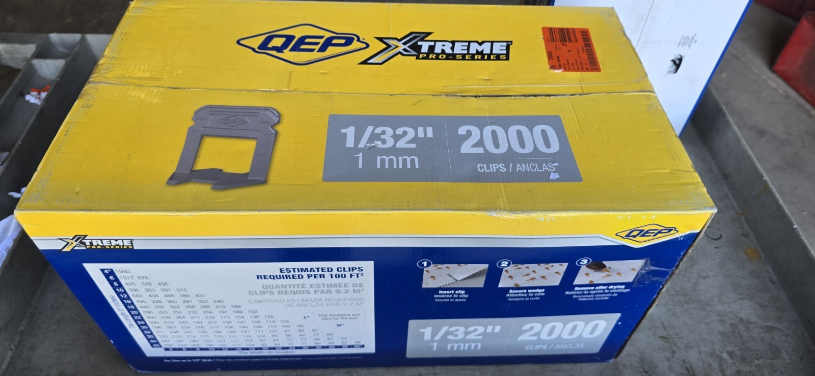 QEP Xtreme Tile Leveling Clips 1/32 in Part A Of 2 Part System 2000 Count