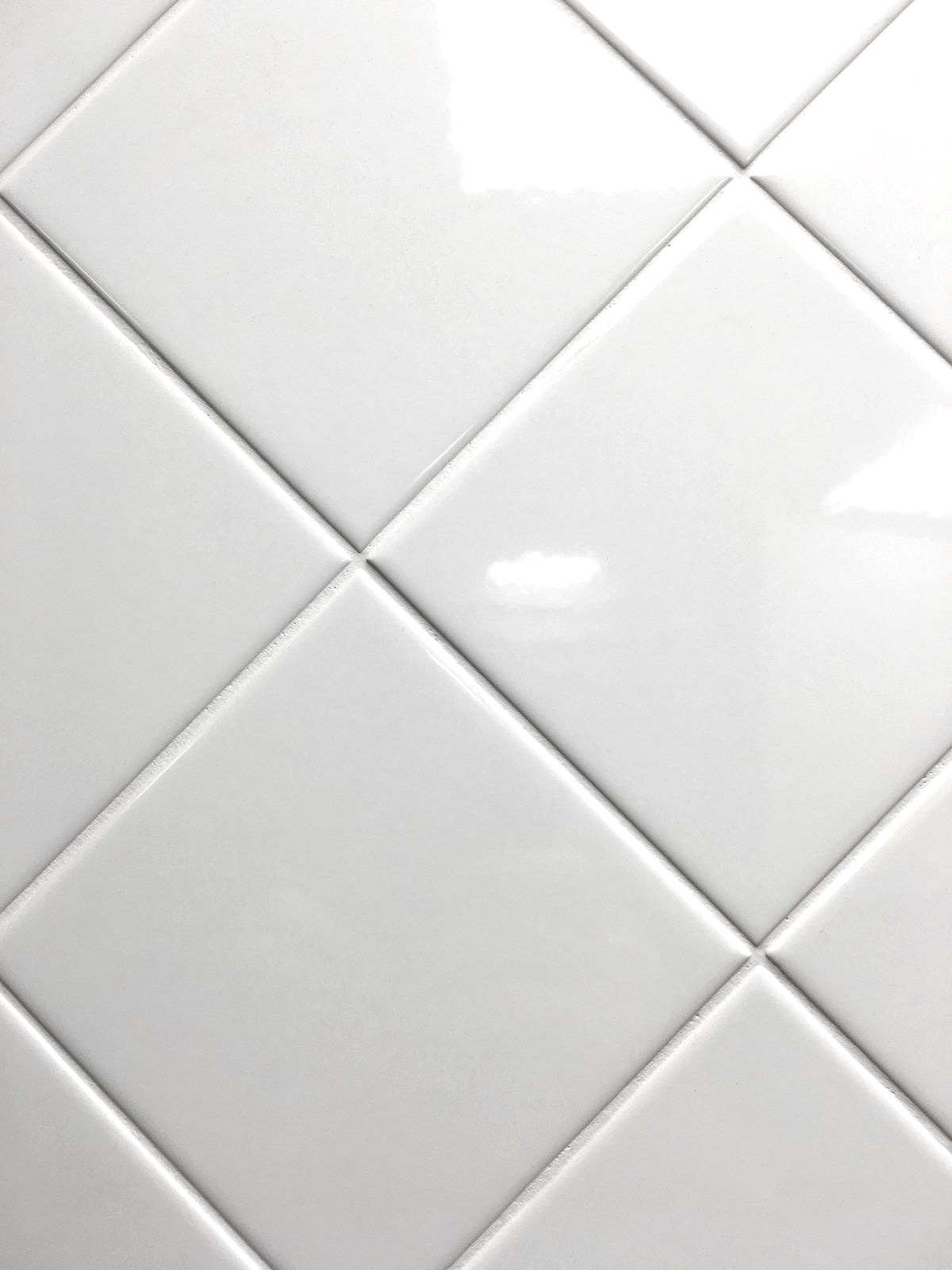 White 4×4 Shiny Glossy Finish Ceramic Tile Backsplash Wall Kitchen (ONE PIECE)