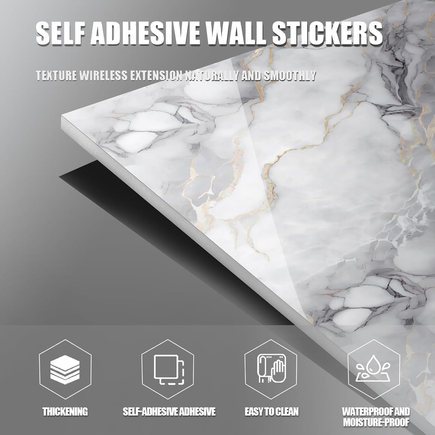 Green and Gold Marble Peel and Stick Backsplash – 11.8″/`
