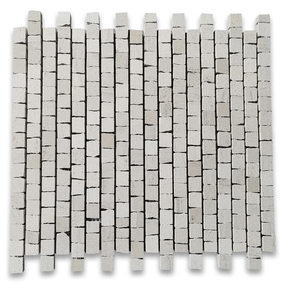 H29H Moleanos Beige Golden Beach Limestone Hand Clipped Random Mosaic Tile