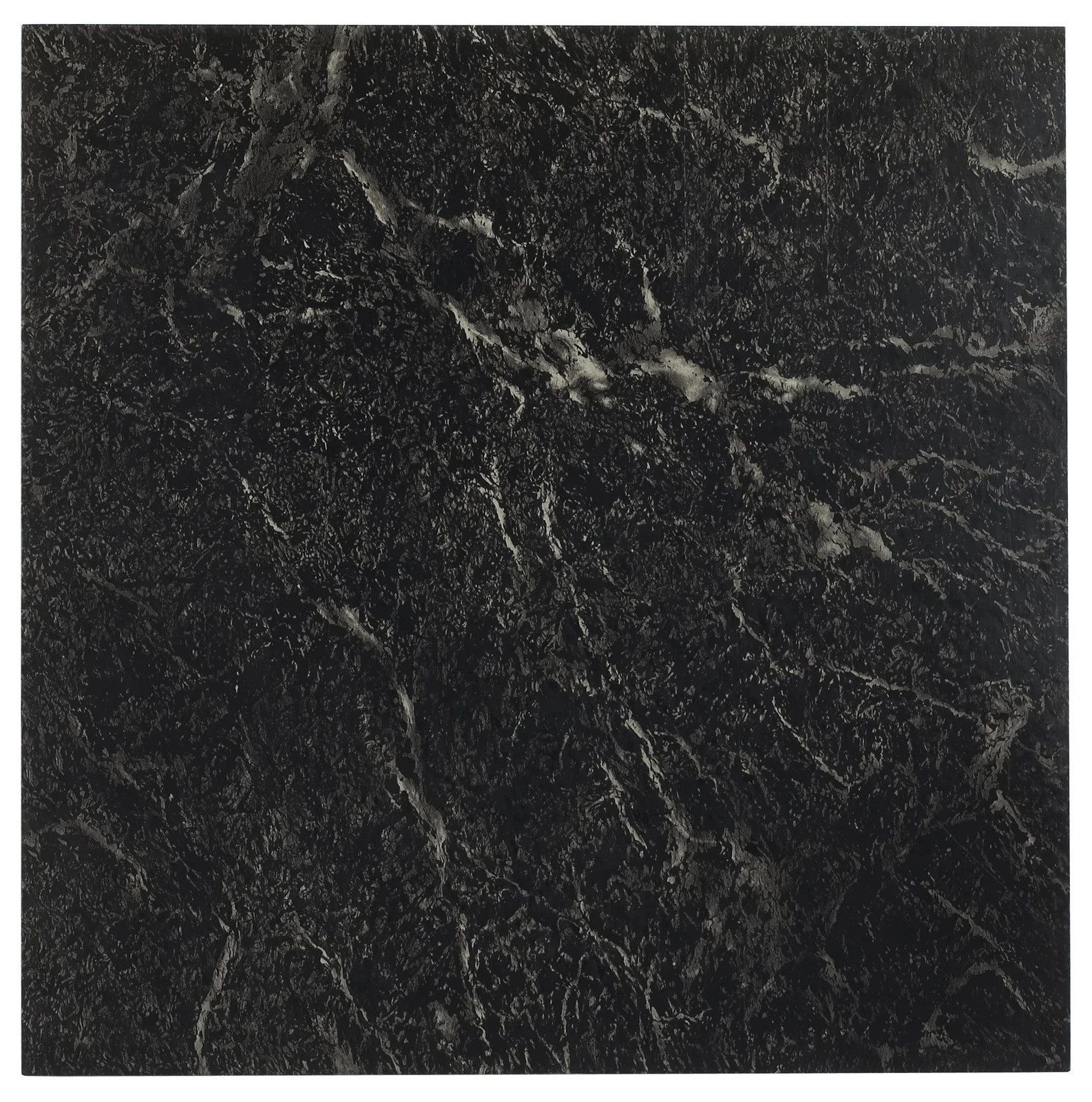 20 Pack Black White Vein Marble Vinyl Floor Tiles Peel and Stick 12×12 Inch