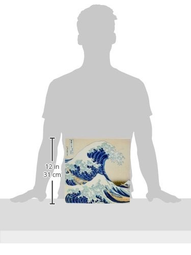 3dRose Great Wave Off Kanagawa Hokusai Ukiyo-E Ocean Art 12in Ceramic Tile