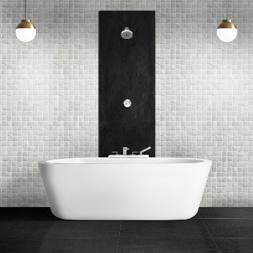 Molar 3 White Natural Stone Mosaic Wall & Floor Tile ($16.34/SqFt)