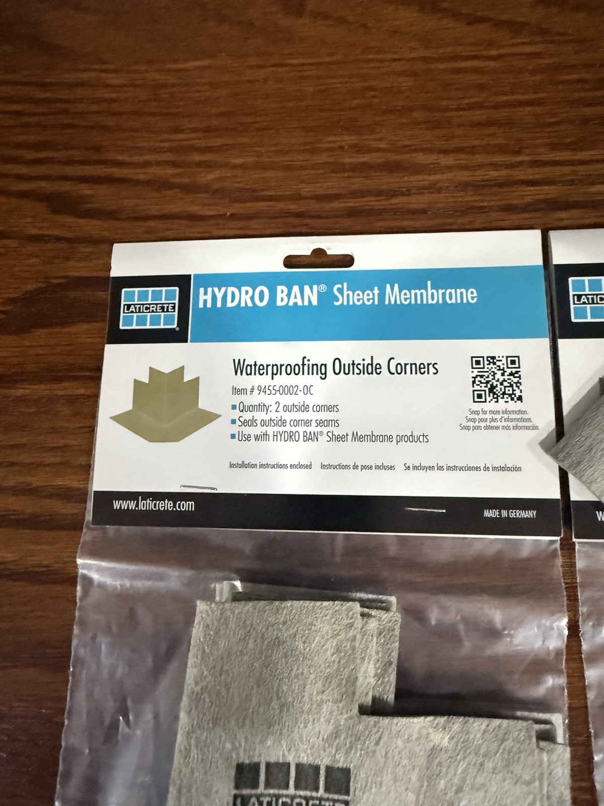 Laticrete Hydro Ban Waterproofing Sealing Tape 5 x 98′ and Outside Corners 1/2