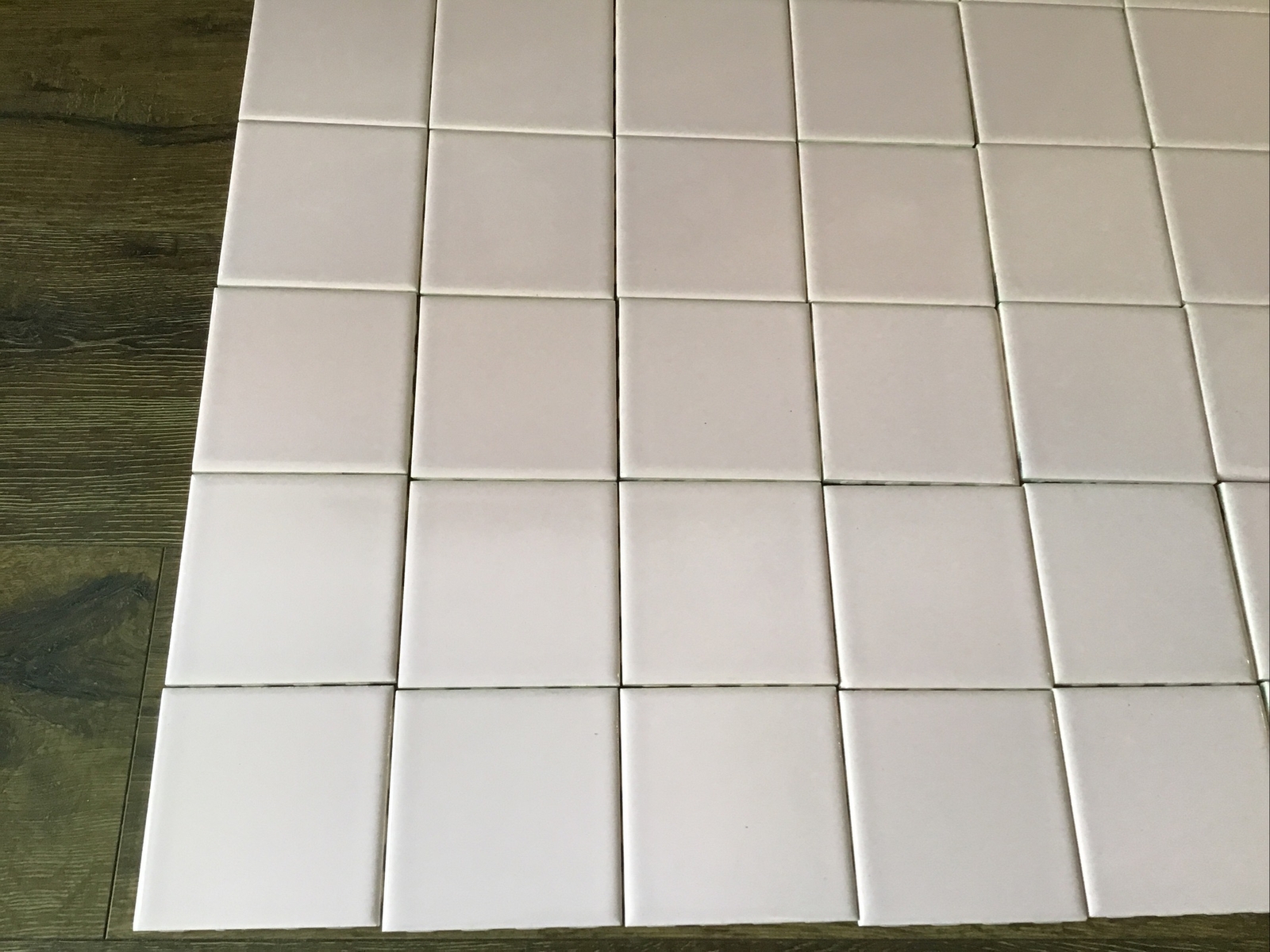 51 NOS NEW Vintage Allstate C-6 Pink Glossy Ceramic Wall Tiles 4 1/4″ 4×4 IN BOX