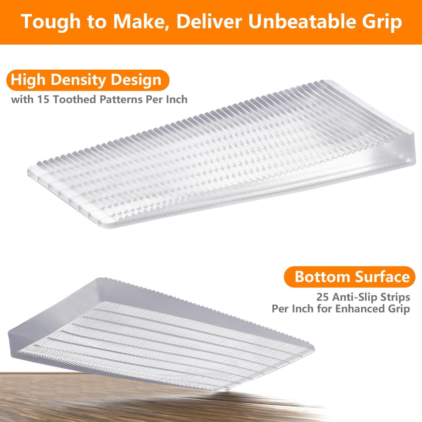 24pcs Flexible Plastic Shims Kit | Clear Leveling Wedges for Home Improvement |