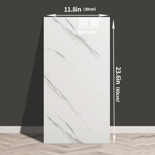 Wall Panels Peel and Stick 10 Pieces 23.6×11.8in (19.4 Sq. Ft. White-JSB