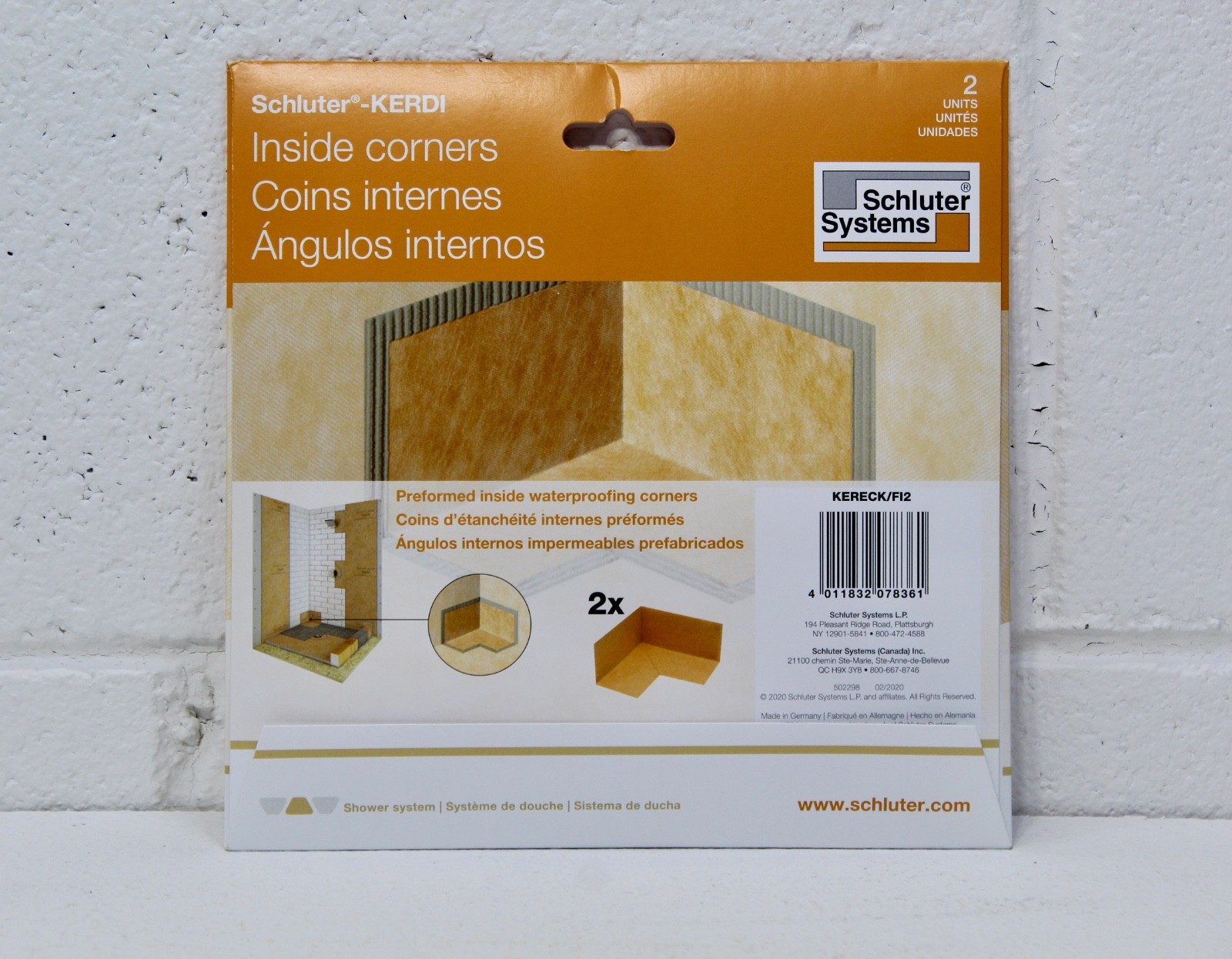 Schluter- KERDI Inside Corners (1pack-2 Pieces) KERECK/F12