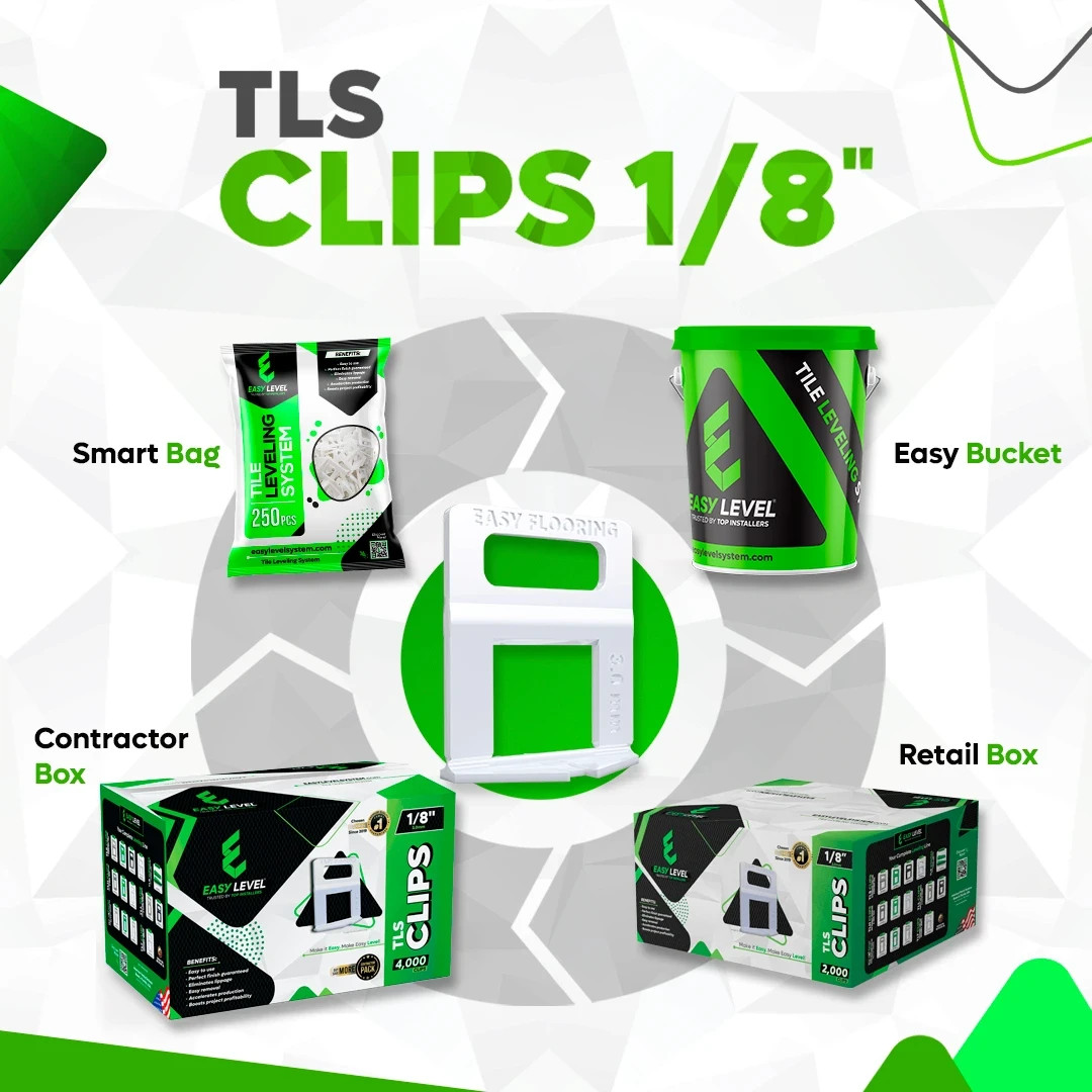 Tile Leveling System Clips 1/8″ (3.0 mm) – Standard Spacers