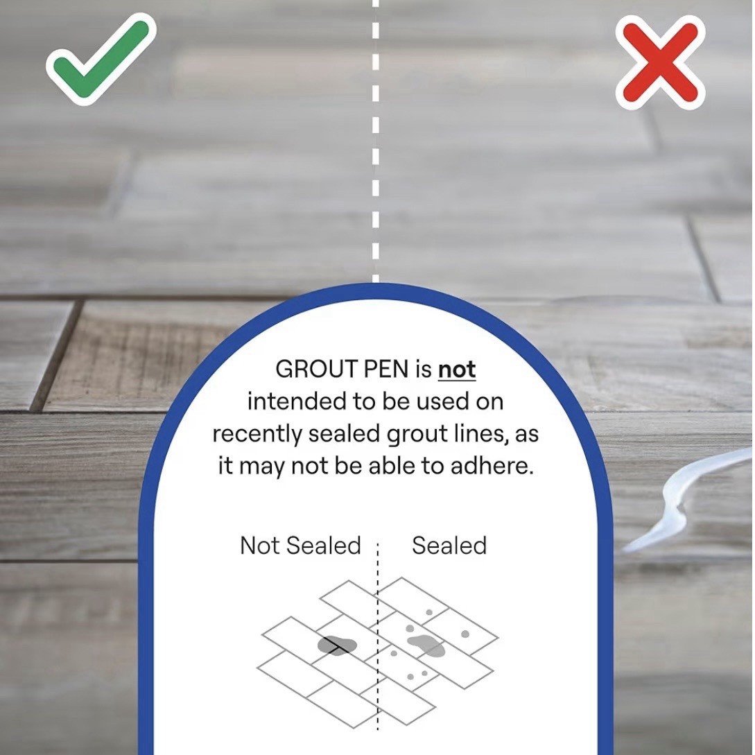 Grout Pen White Tile Grout Paint Marker Waterproof Sealer 2 Pack Rainbow Chalk