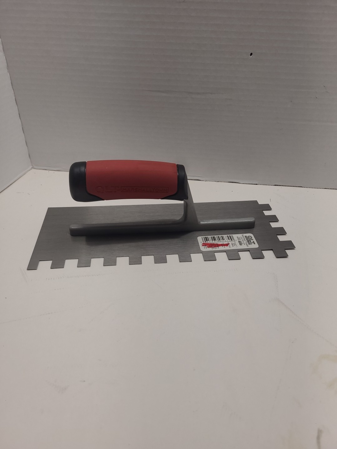 NEW QLT By Marshalltown 1/2 In. Square Notched Trowel w/Soft Grip Model: 15670