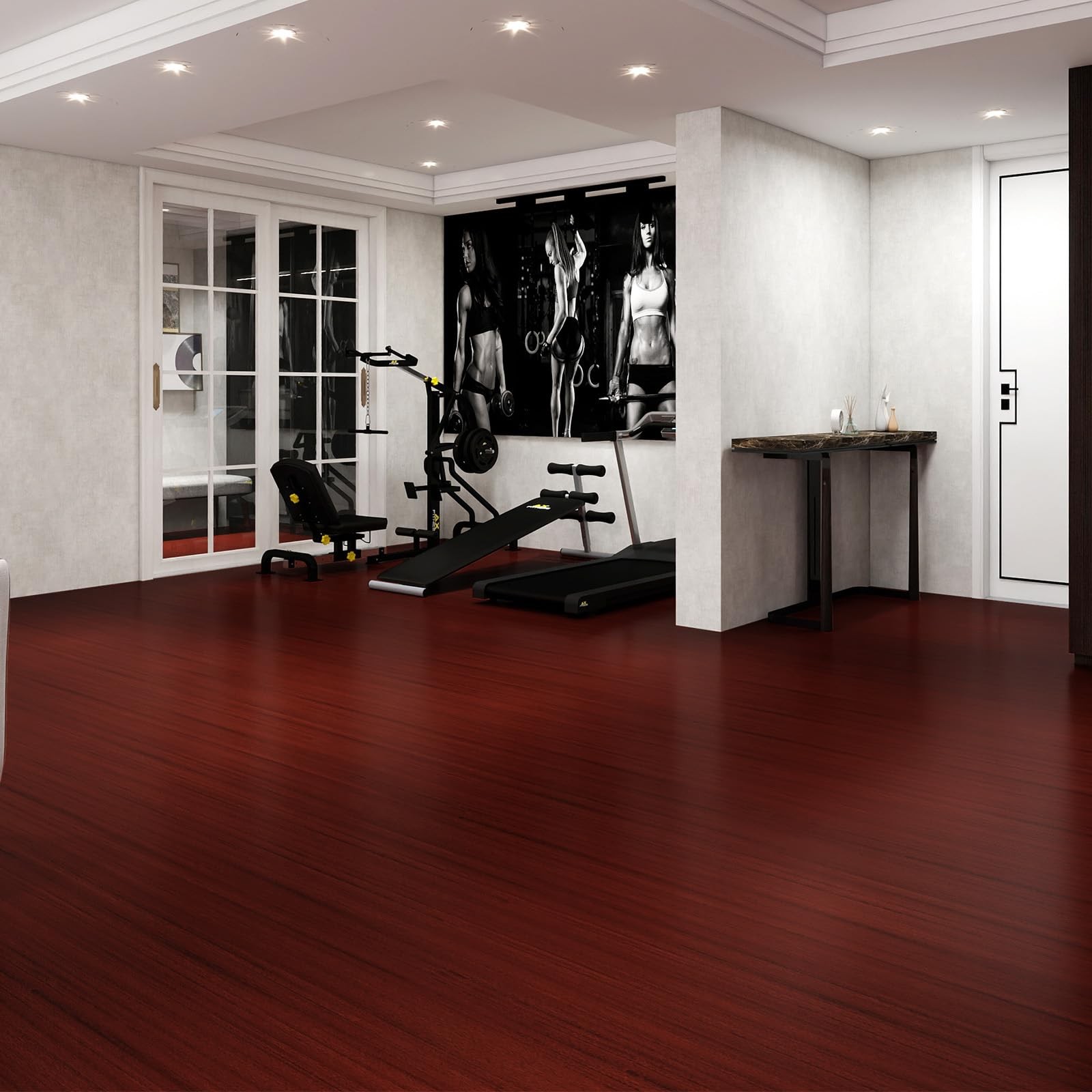 Wood Grain Vinyl Flooring Roll Thicken Peel and Stick Floor Tiles Self-Adhesi…