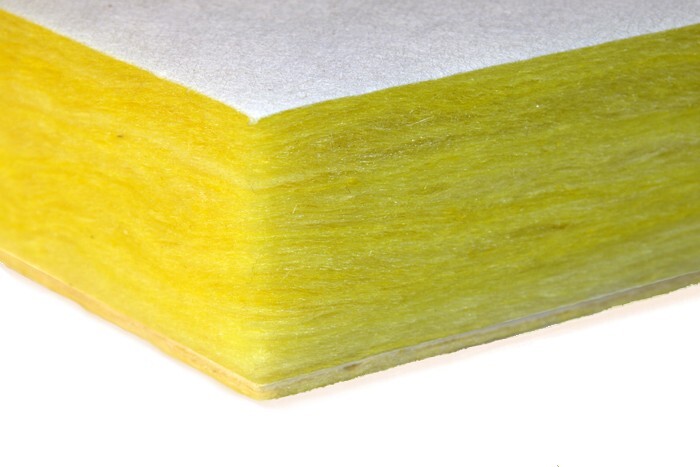 White Acoustical, Insulating Fiberglass Ceiling Tiles, Panels 3 Inches Thick