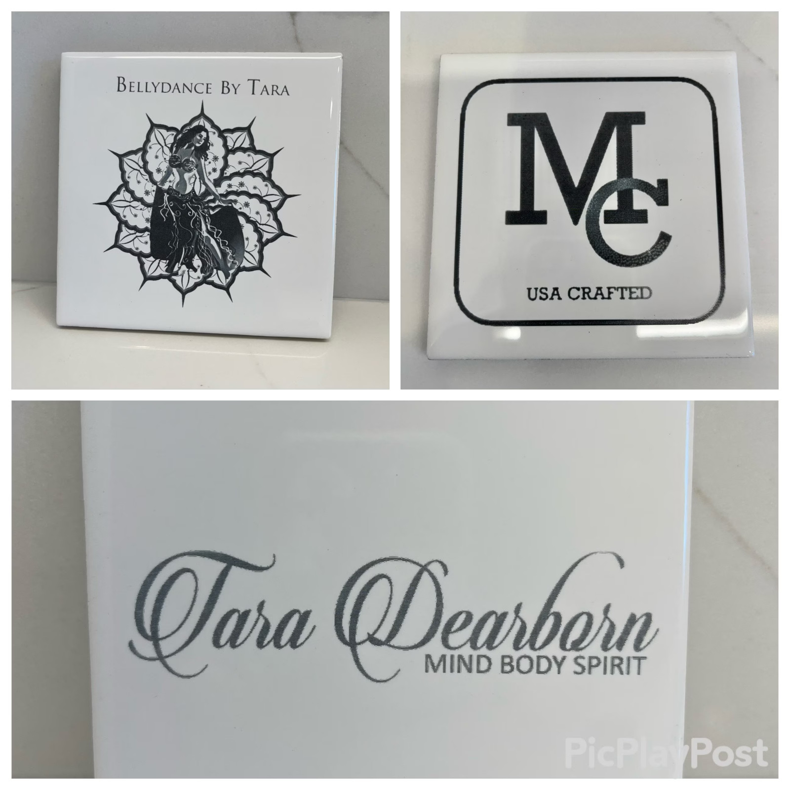 Personalized and Custom Laser Etched 4.25″x4.25″ Ceramic Tiles