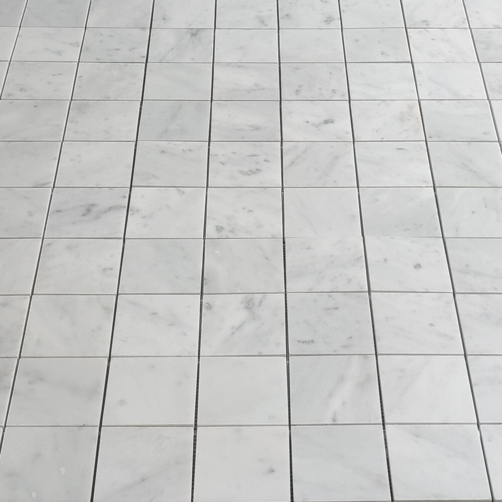 C27XH Carrara White Marble 3×3 Square Mosaic Tile Honed Wall Floor Venato