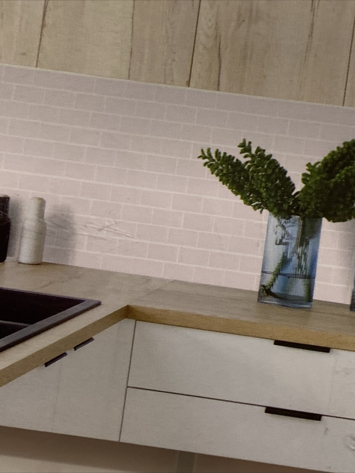 Hanwood Bulk 9 X Pink Subway Tile 300mm X 300mm 0.45m2 Peel And Stick Tiles New