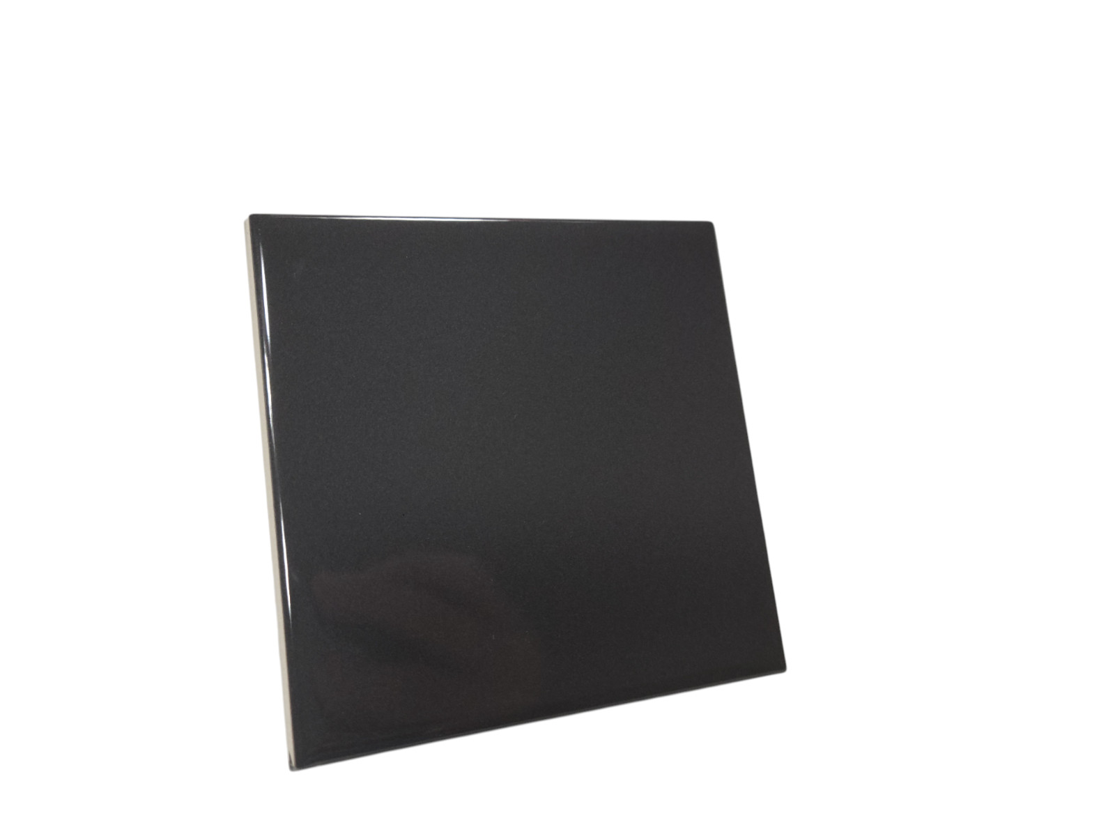 Dark Gray Ceramic Tile 4.25 in Subway Square Shower Backsplash Mid Century Grey