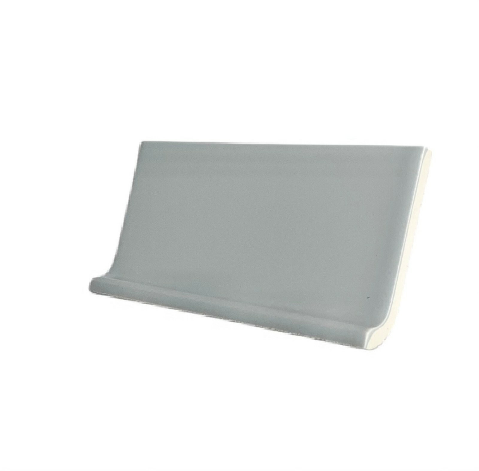 3″ x 6″ Silver Matte Ceramic Tile Sanitary Cove Base Floor Trim