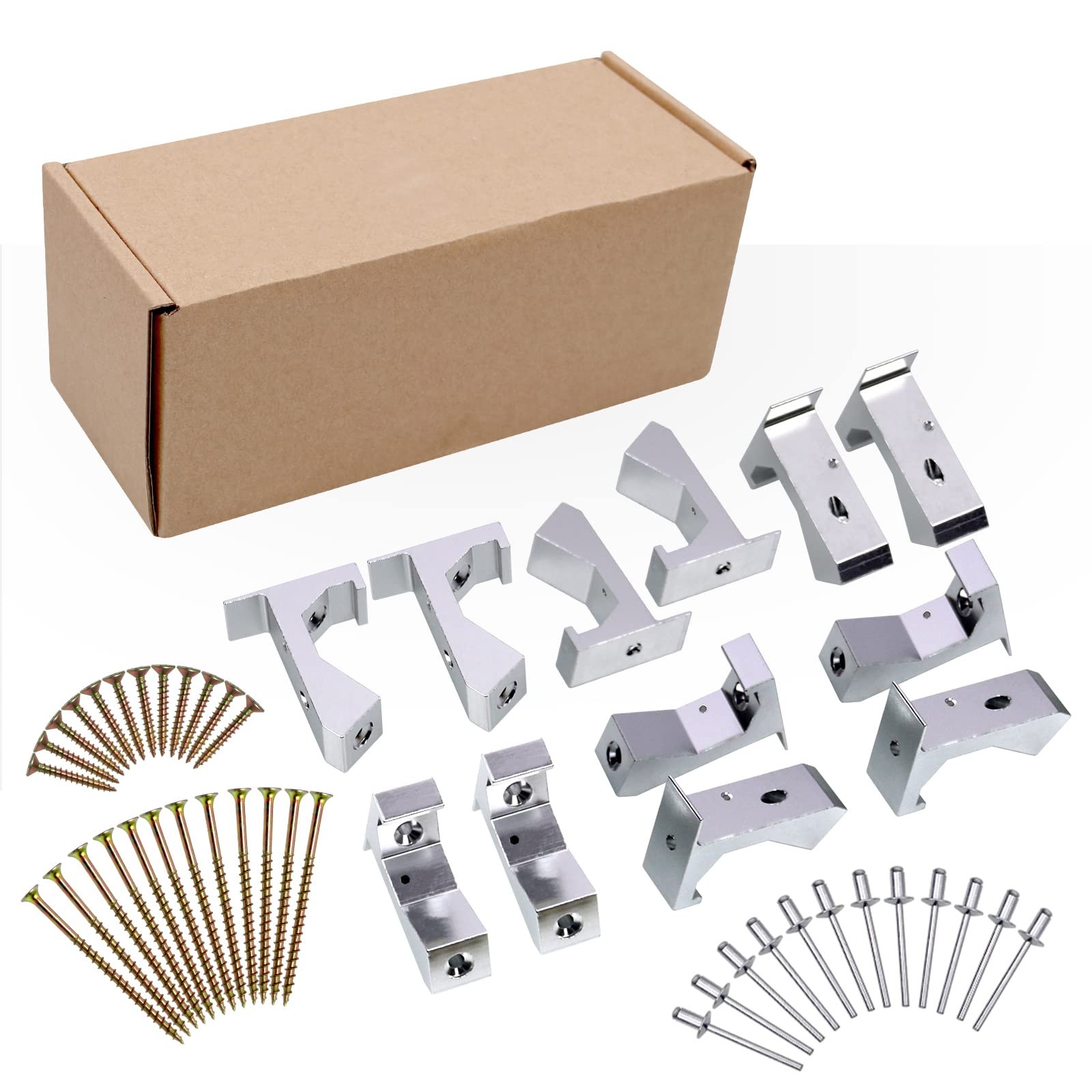 KOBSAINF 12 Pcs Squeaky Wood Relief Floor Repair 2.24 x 1.42 x 0.75″, White