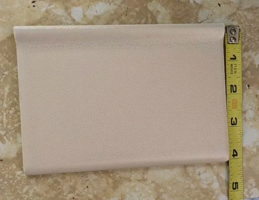 1 pc. Almond Base Cove Bullnose Ceramic Tile: 4-1/4″ X 6″ New Crystalline Olean