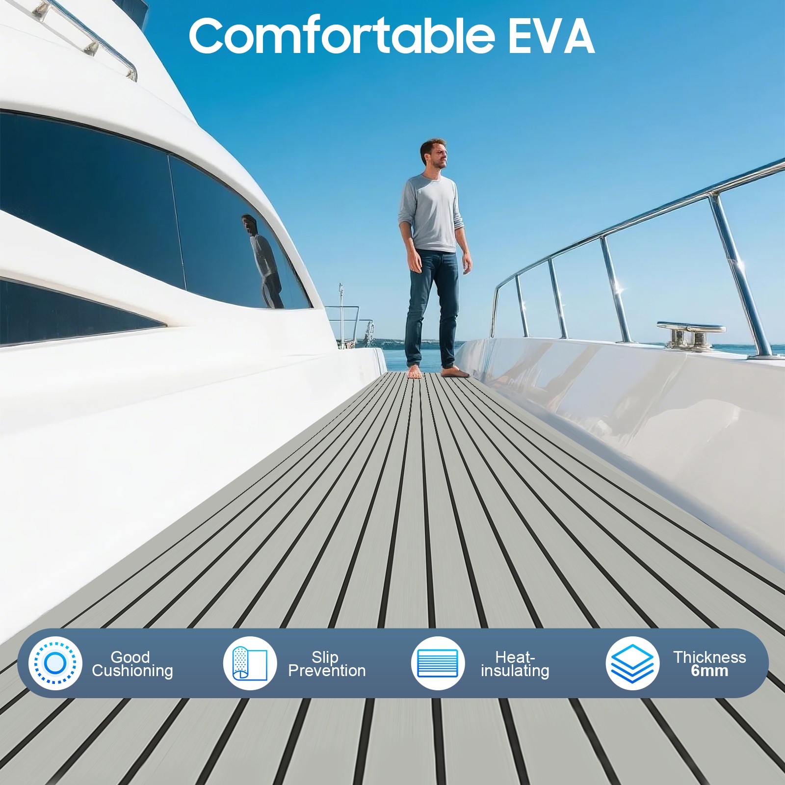 EVA Foam Boat Marine Flooring Mat Teak Decking Boat Yacht Flooring Mat Sheet NEW