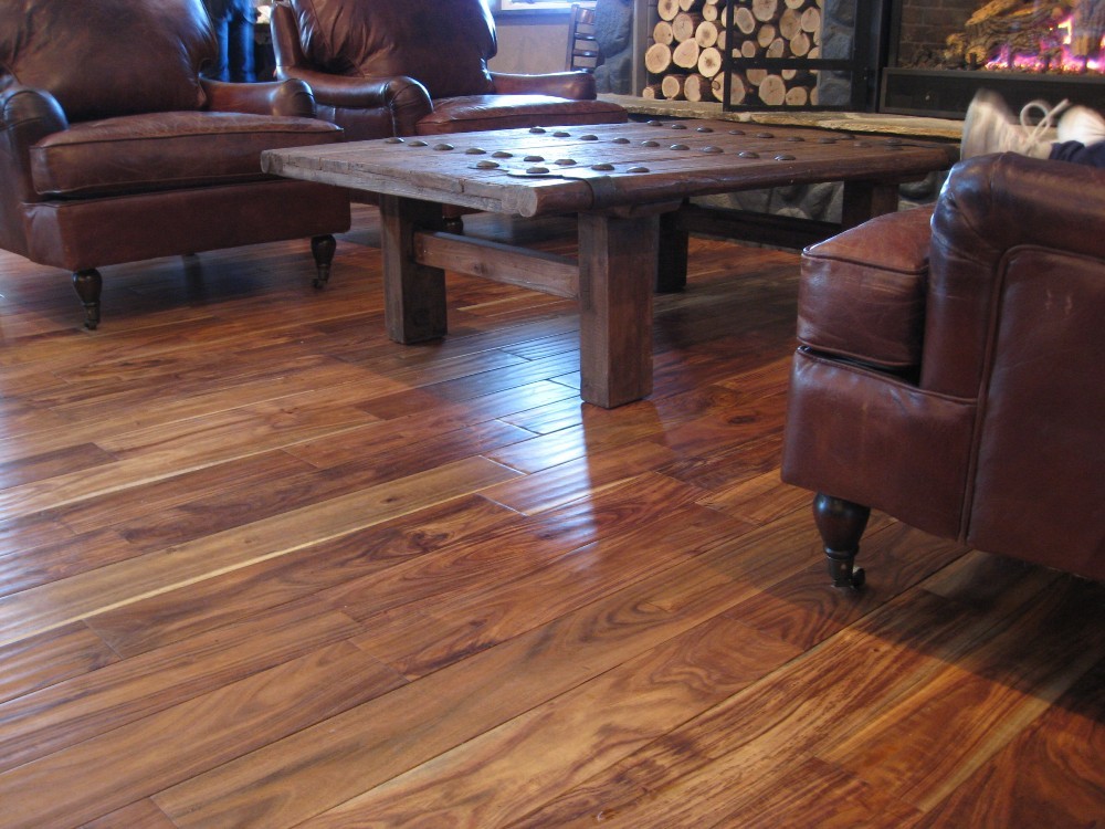 Acacia Walnut Hand Scraped Hardwood Wood Flooring Floor Sample