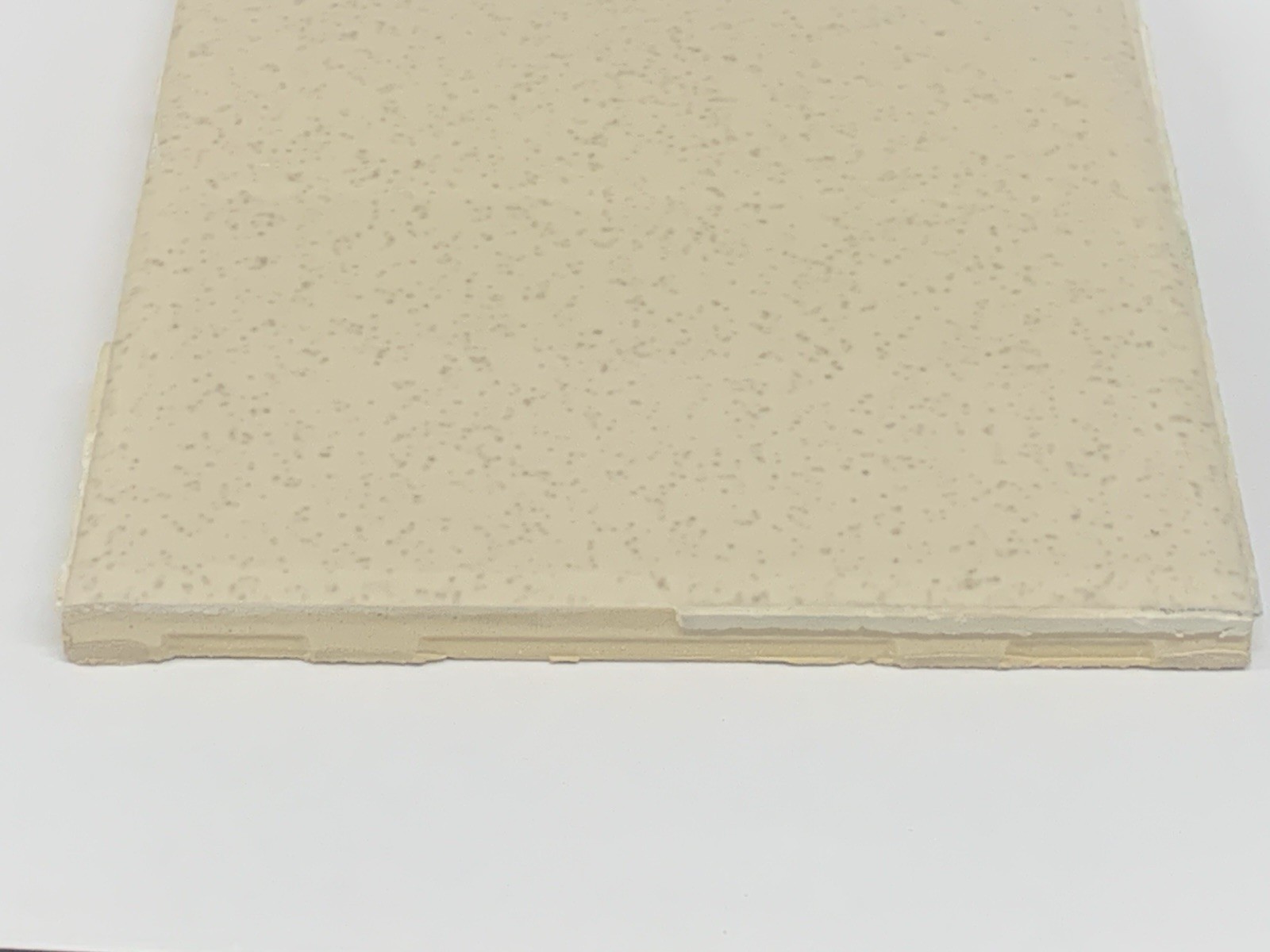 4 1/4″ Square US Ceramics Romany Spartan Beige Speckled Glossy Ceramic Tile 200+