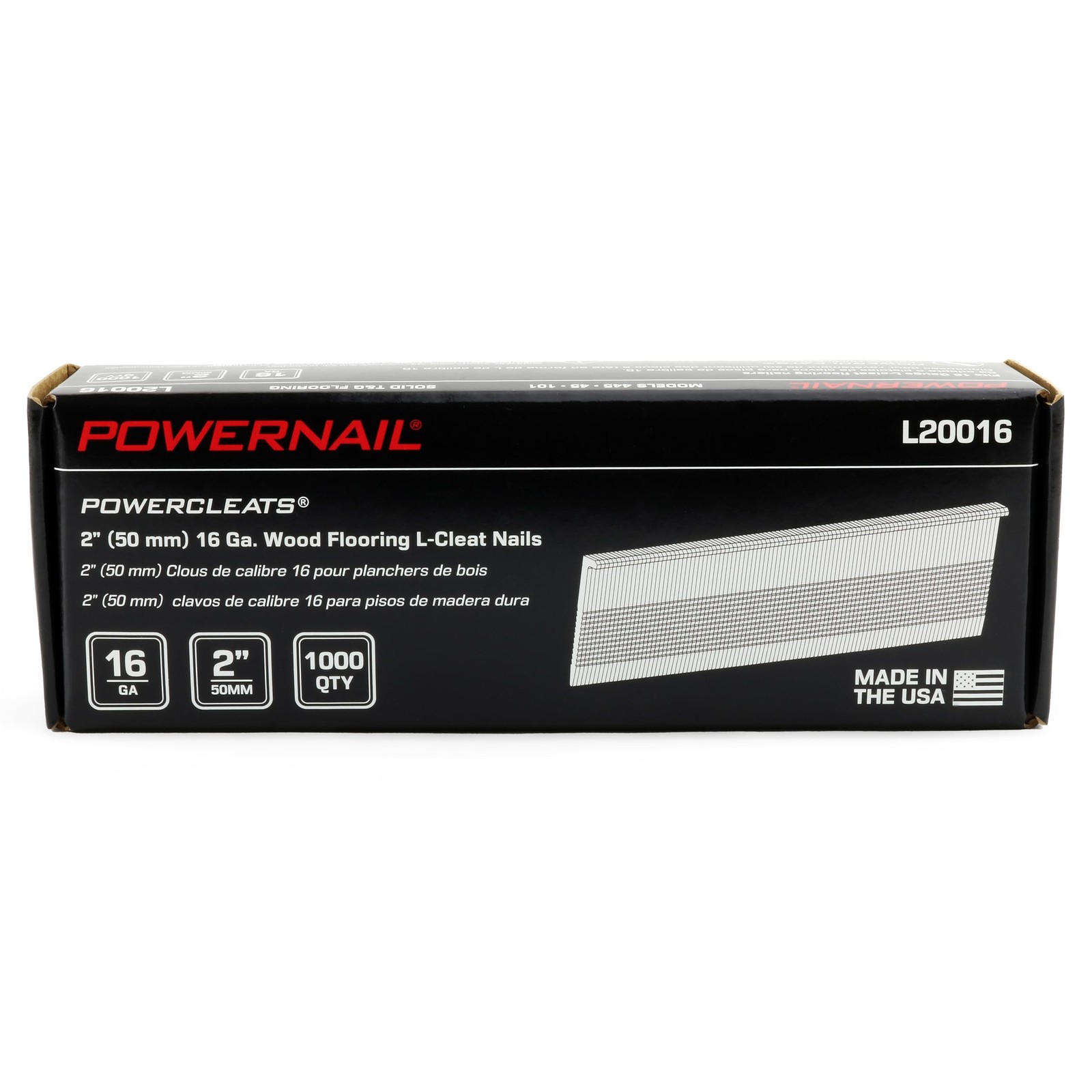 L-Cleat Nails 16 Gauge 2 Inch Length For Hardwood Flooring Floor 1000 PCS