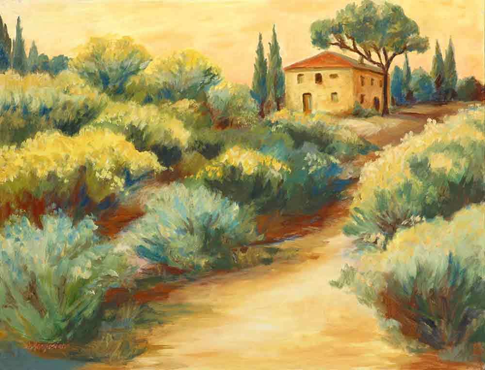 Tuscan Accent & Decor Tile Joanne Morris Margosian Landscape Art JM026AT